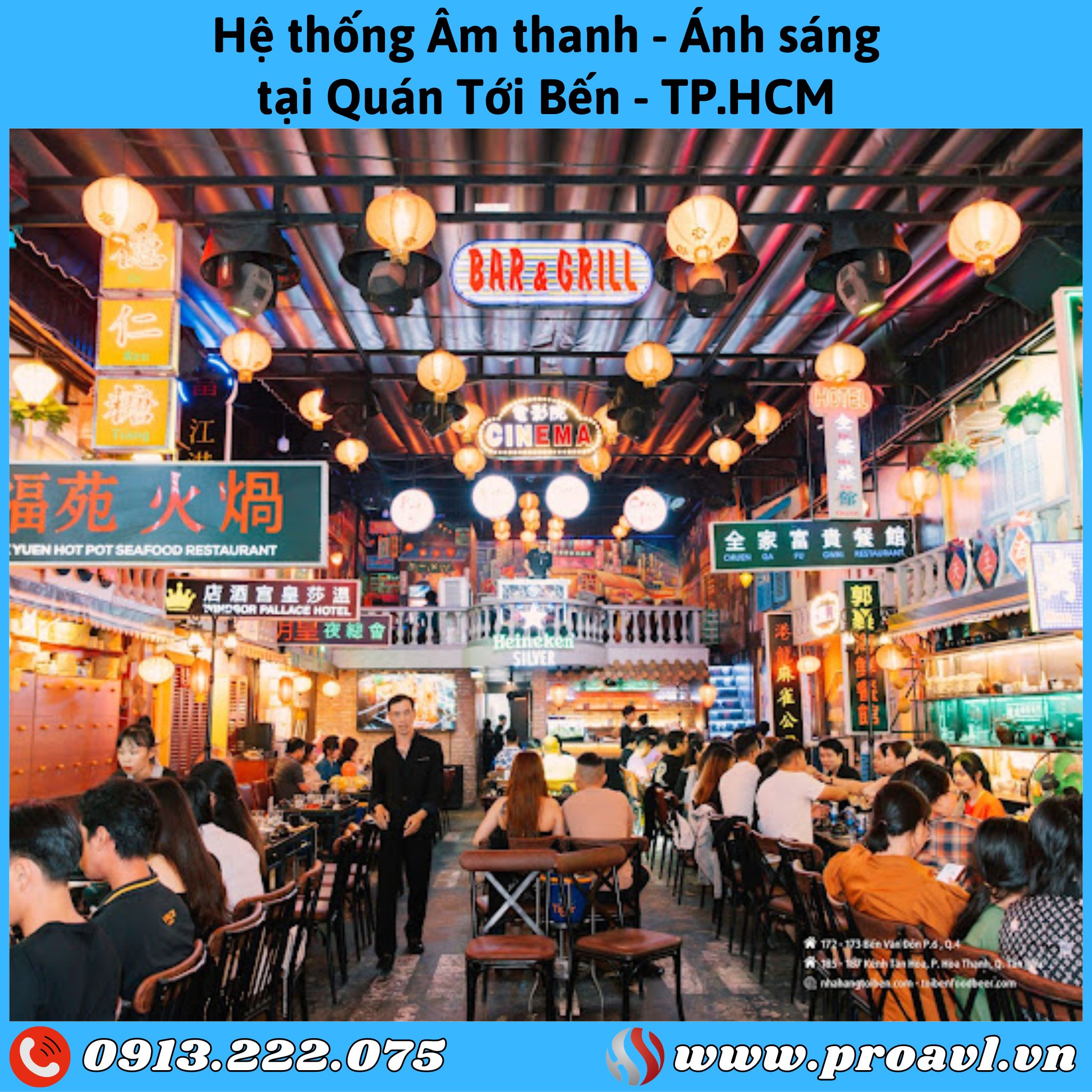 Restaurant sound and light Go to Ben Food Garden