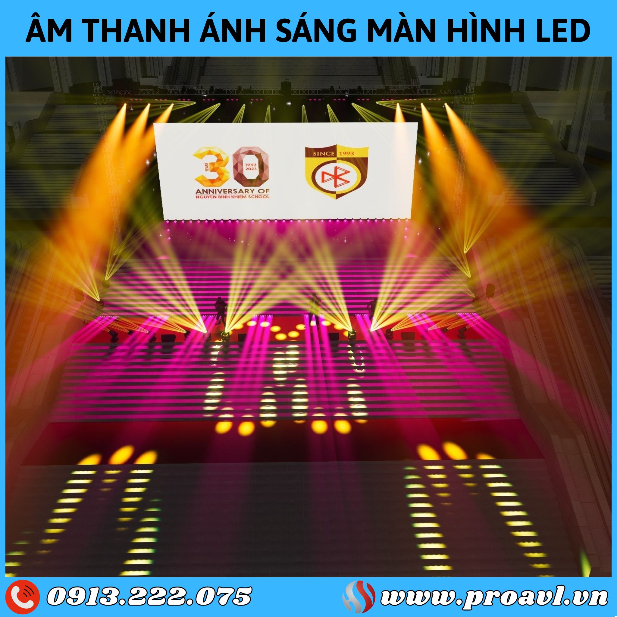Âm thanh ánh sáng màn hình led