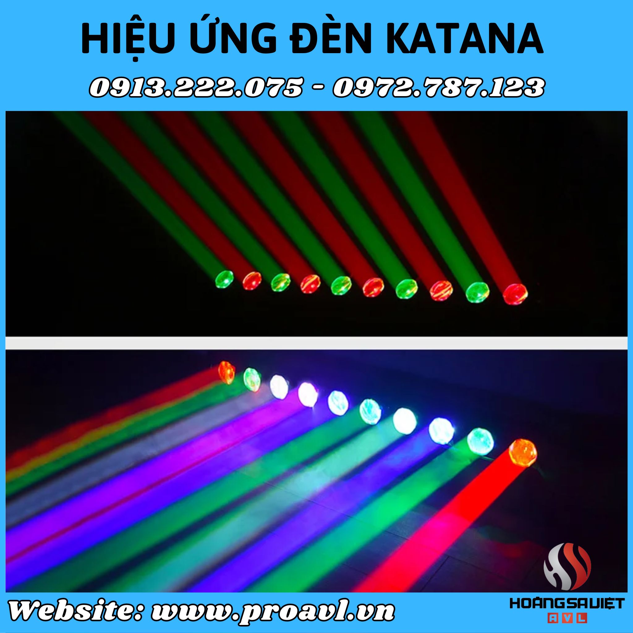 Beautiful Katana lighting stage effect