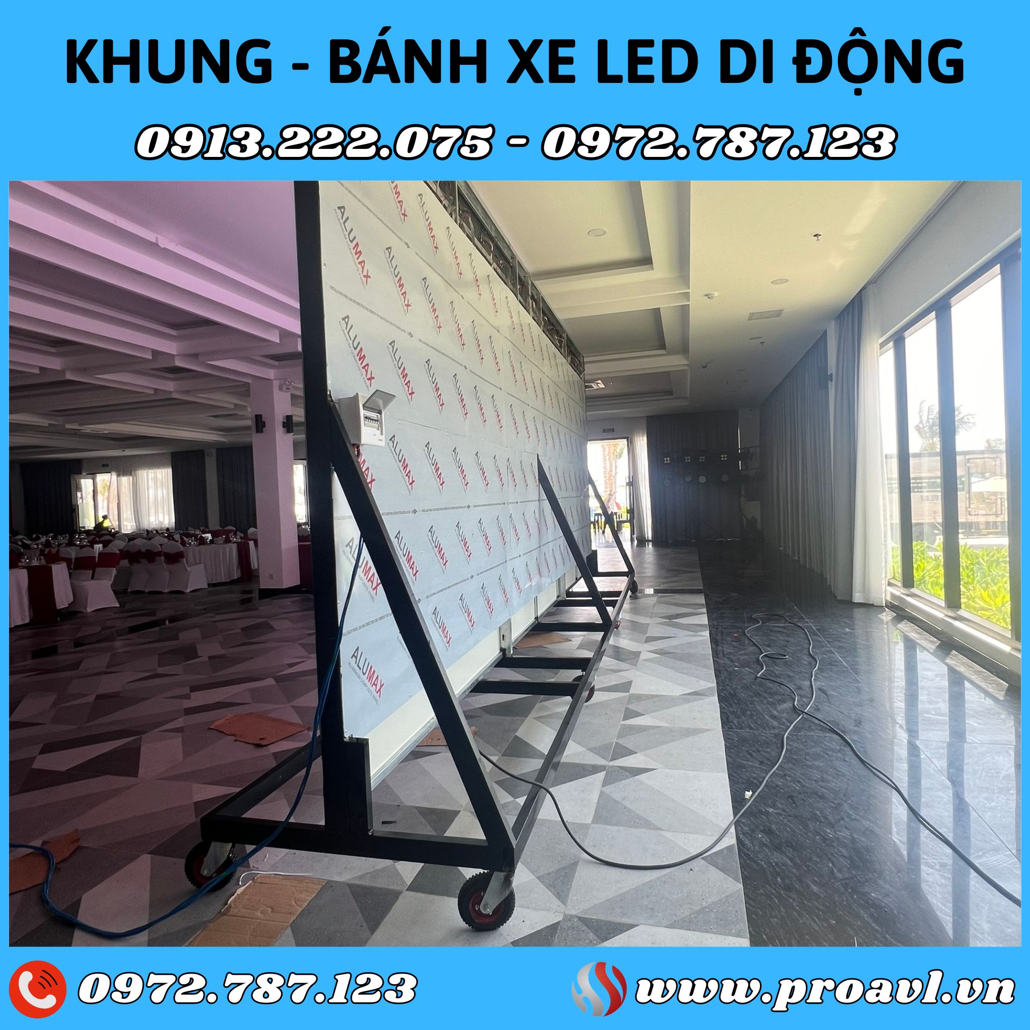 Portable frame LED screen