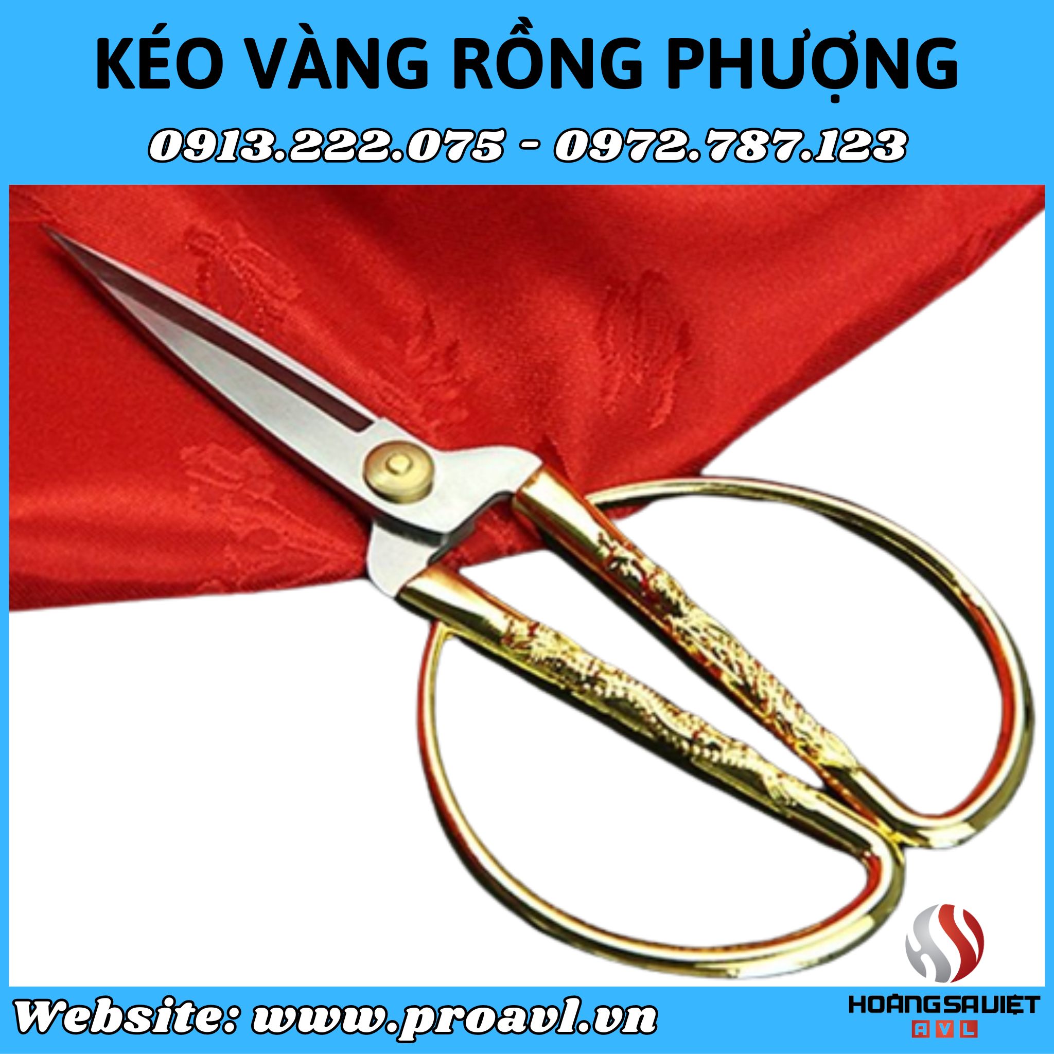 Cho thuê kéo vàng long phụng tại HSV ProAVL