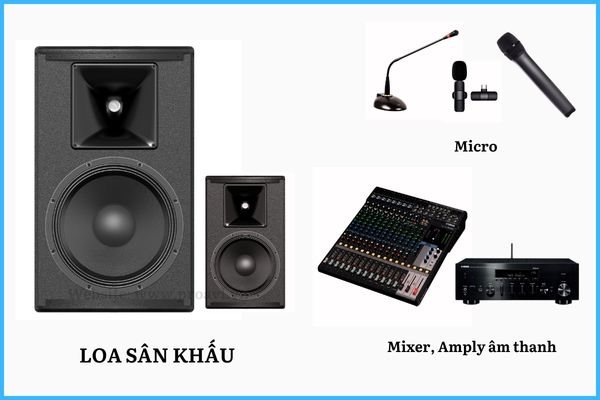 Các thiết bị Âm thanh sân khấu, sự kiện 