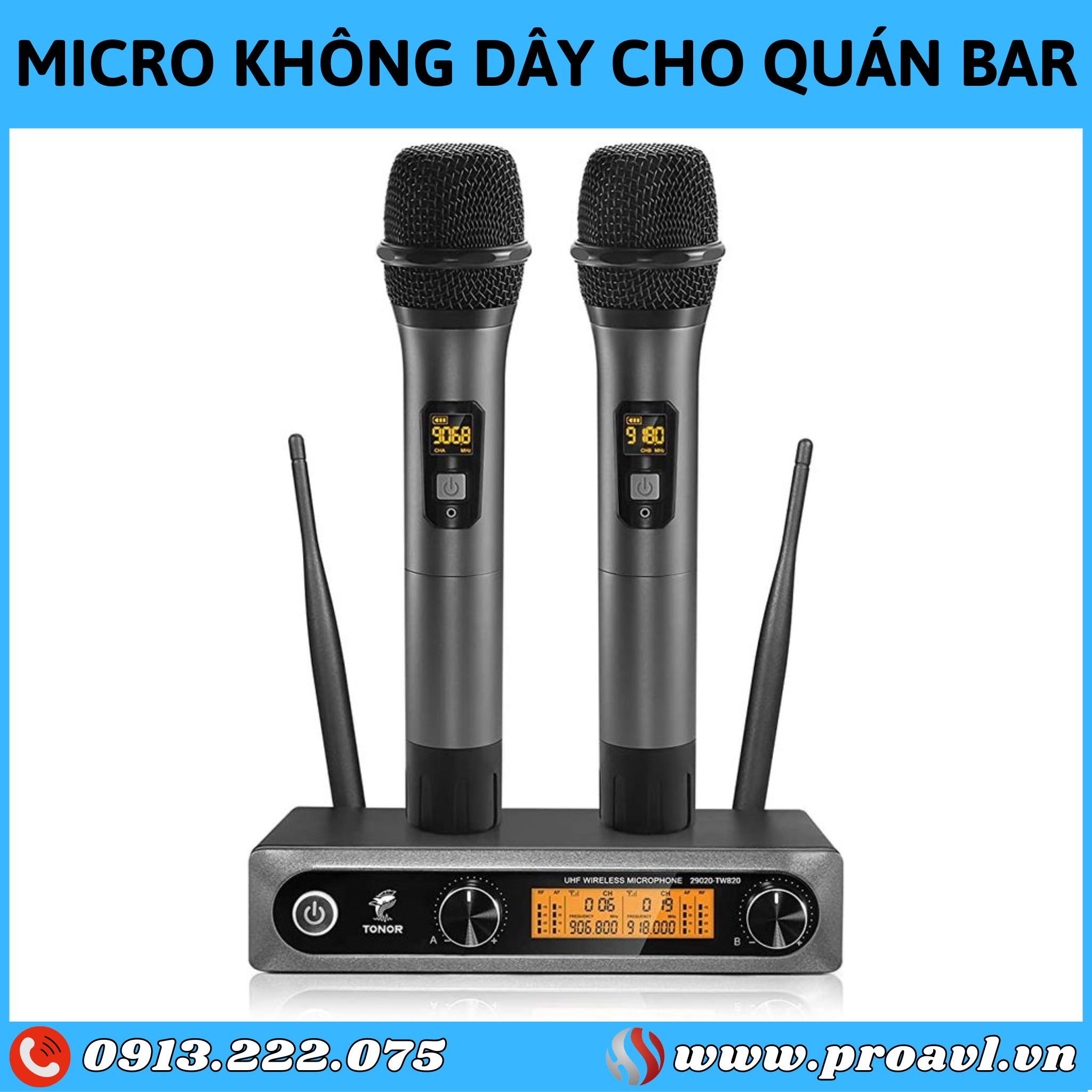 Micro không dây cho quán bar