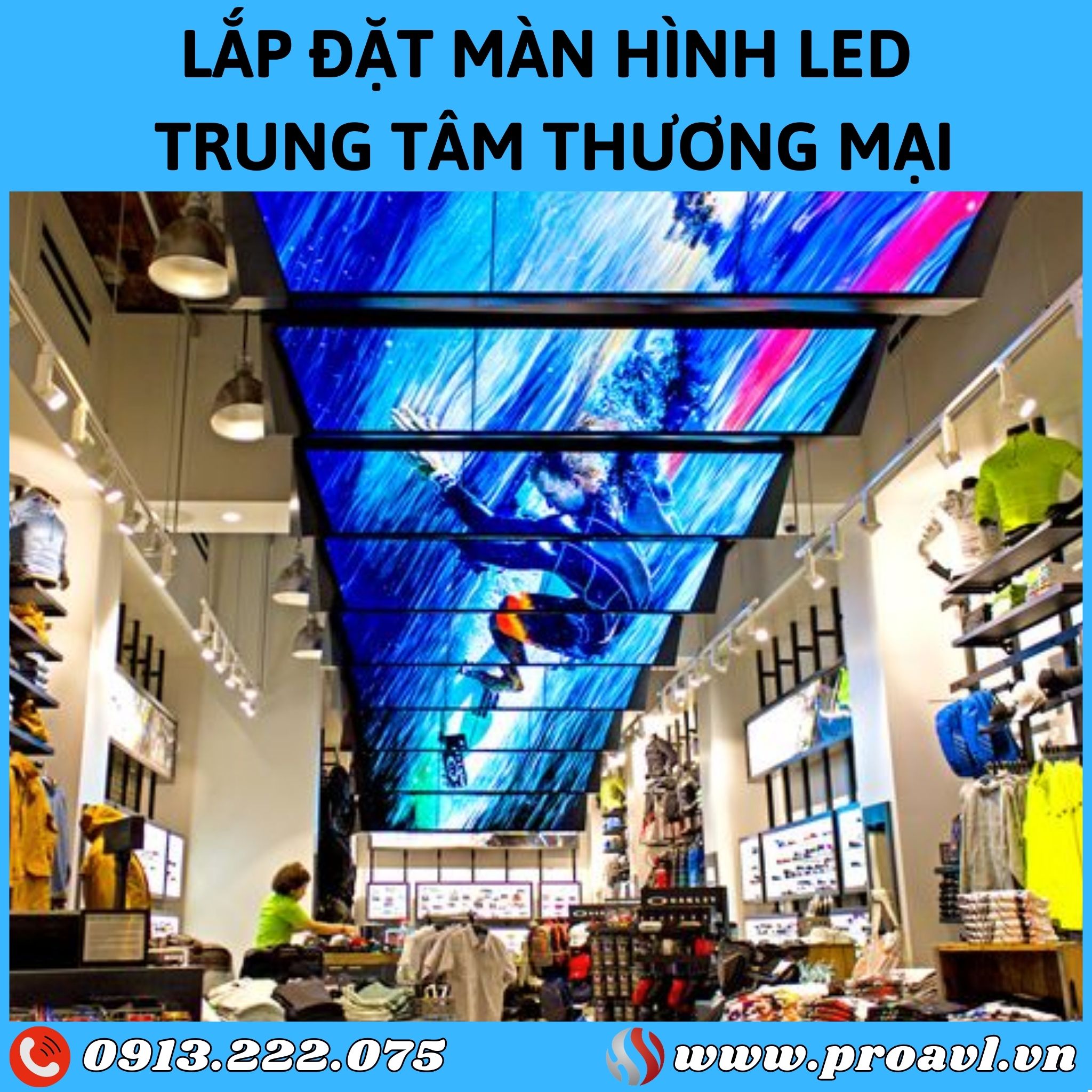 Installing LED screens in shopping centers and supermarkets