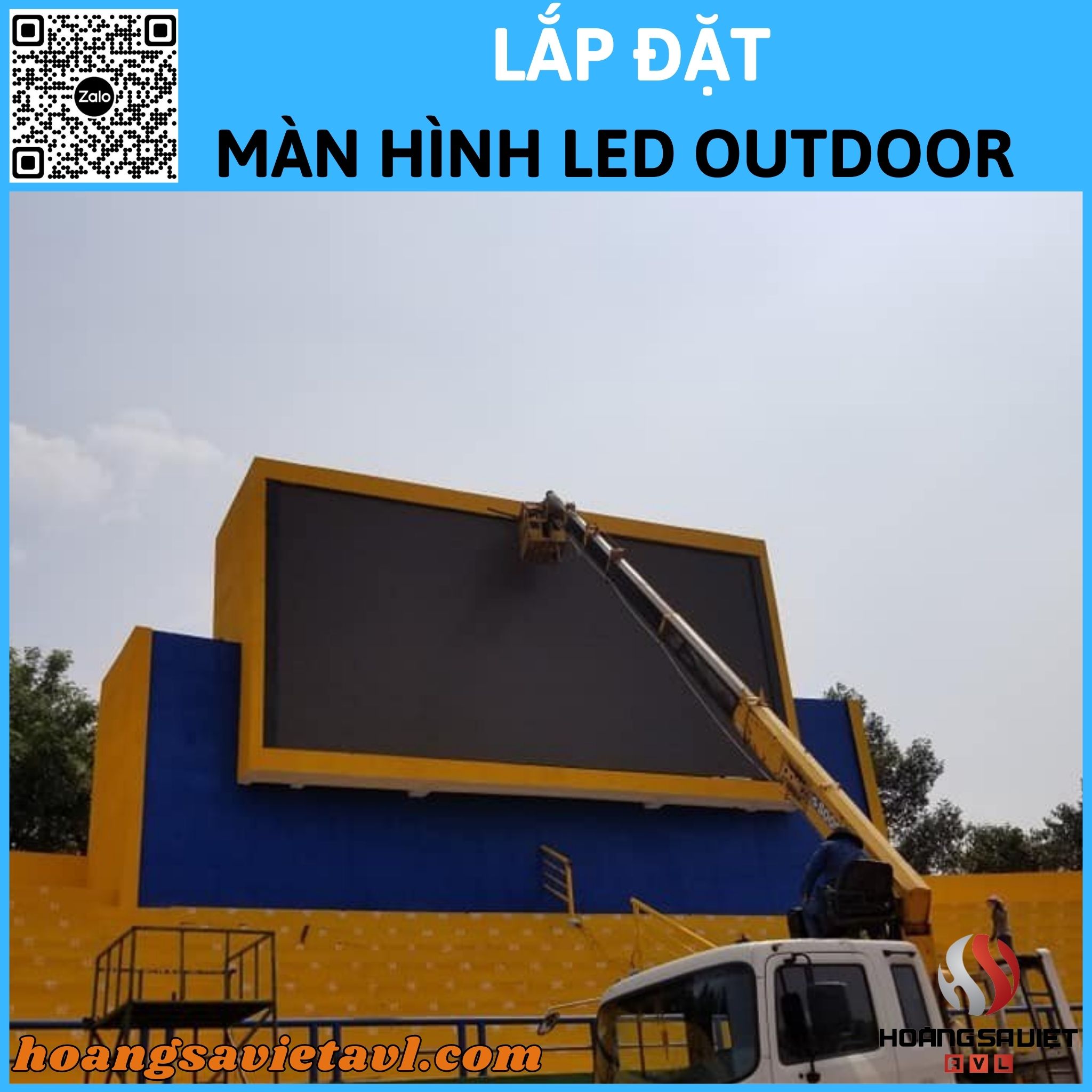 Lắp đặt màn hình Led Outdoor 
