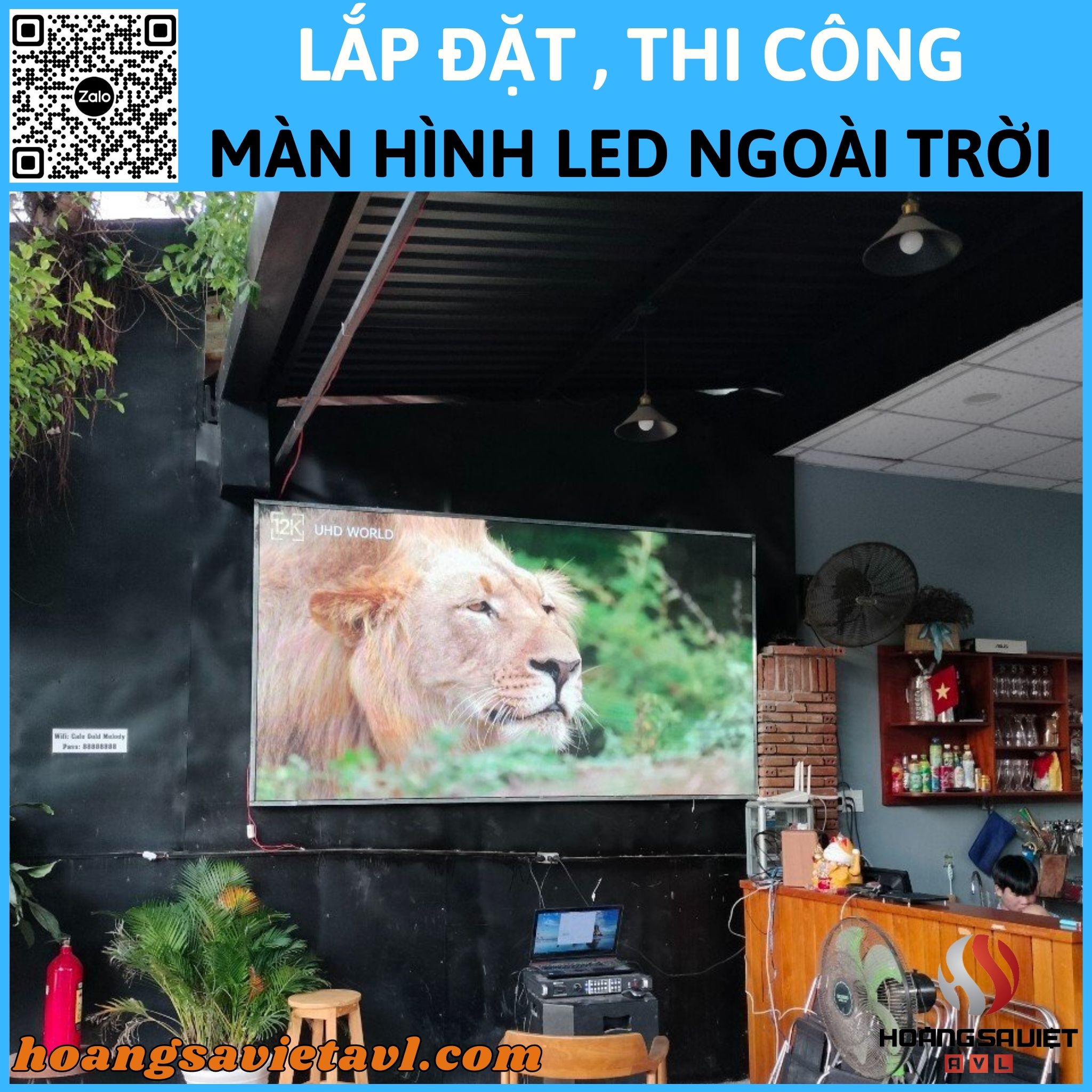 Lắp đặt, thi công màn hình Led ngoài trời 
