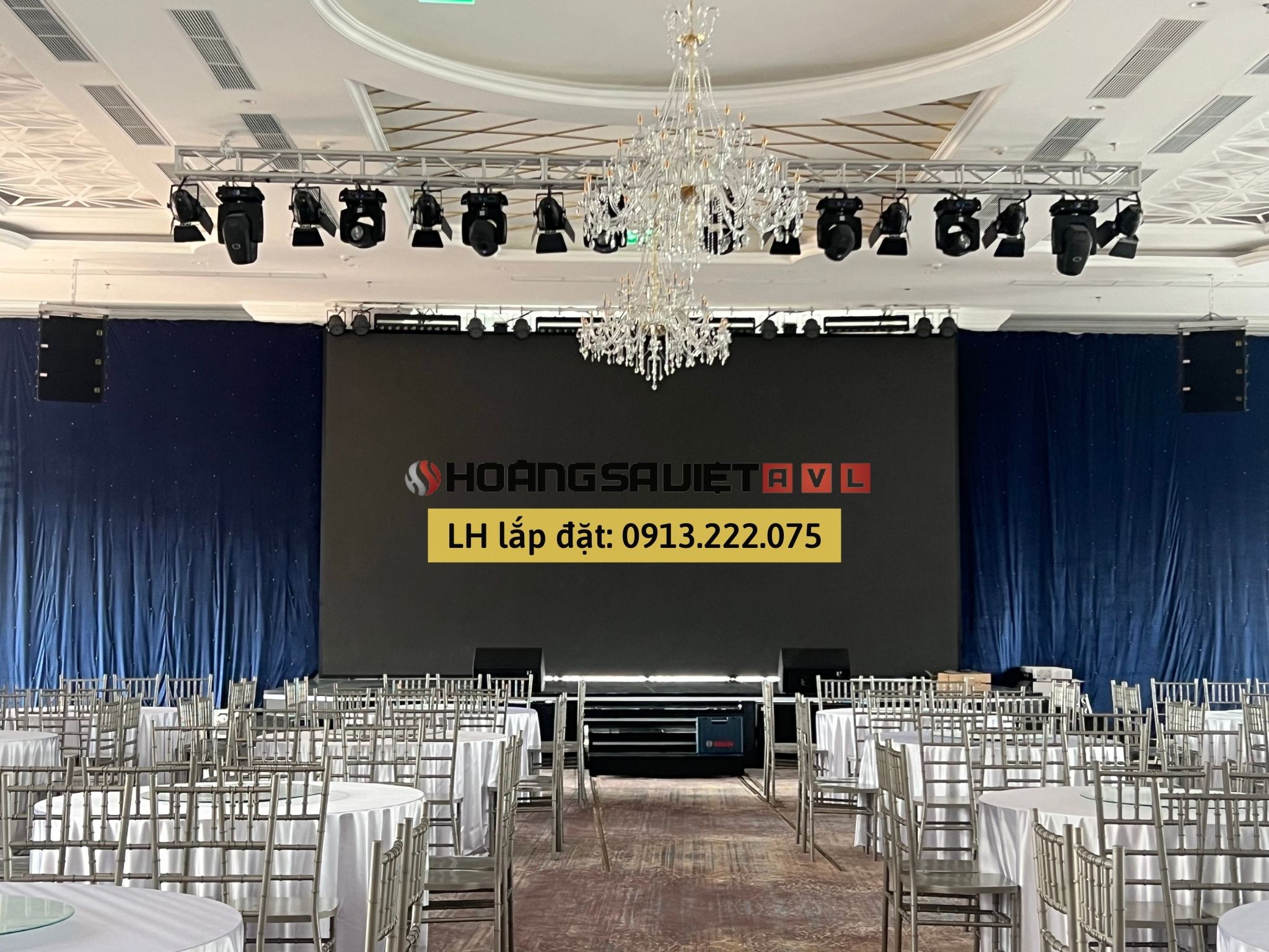 Lắp đặt Ánh sáng hội trường chuyên nghiệp tại HSV ProAVL