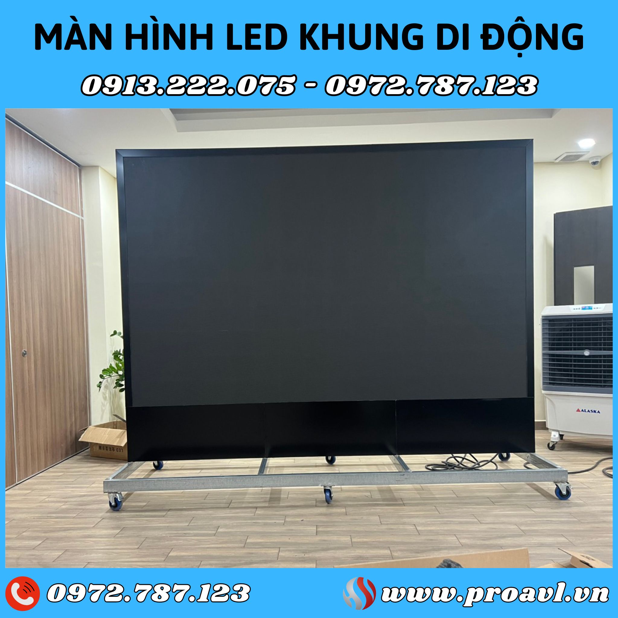 Portable frame LED screen