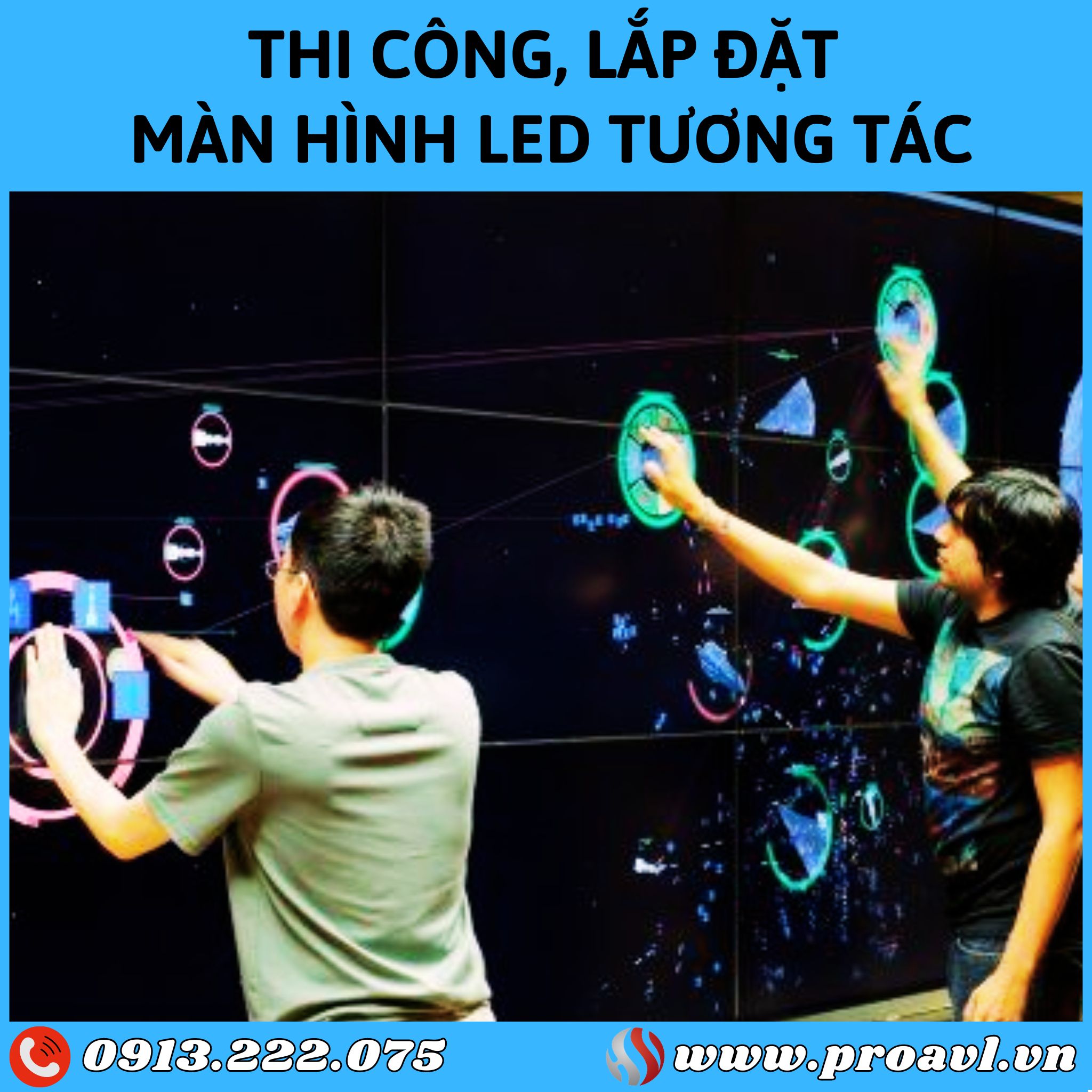 Construction and installation of interactive LED screens at good prices at HSV ProAVL