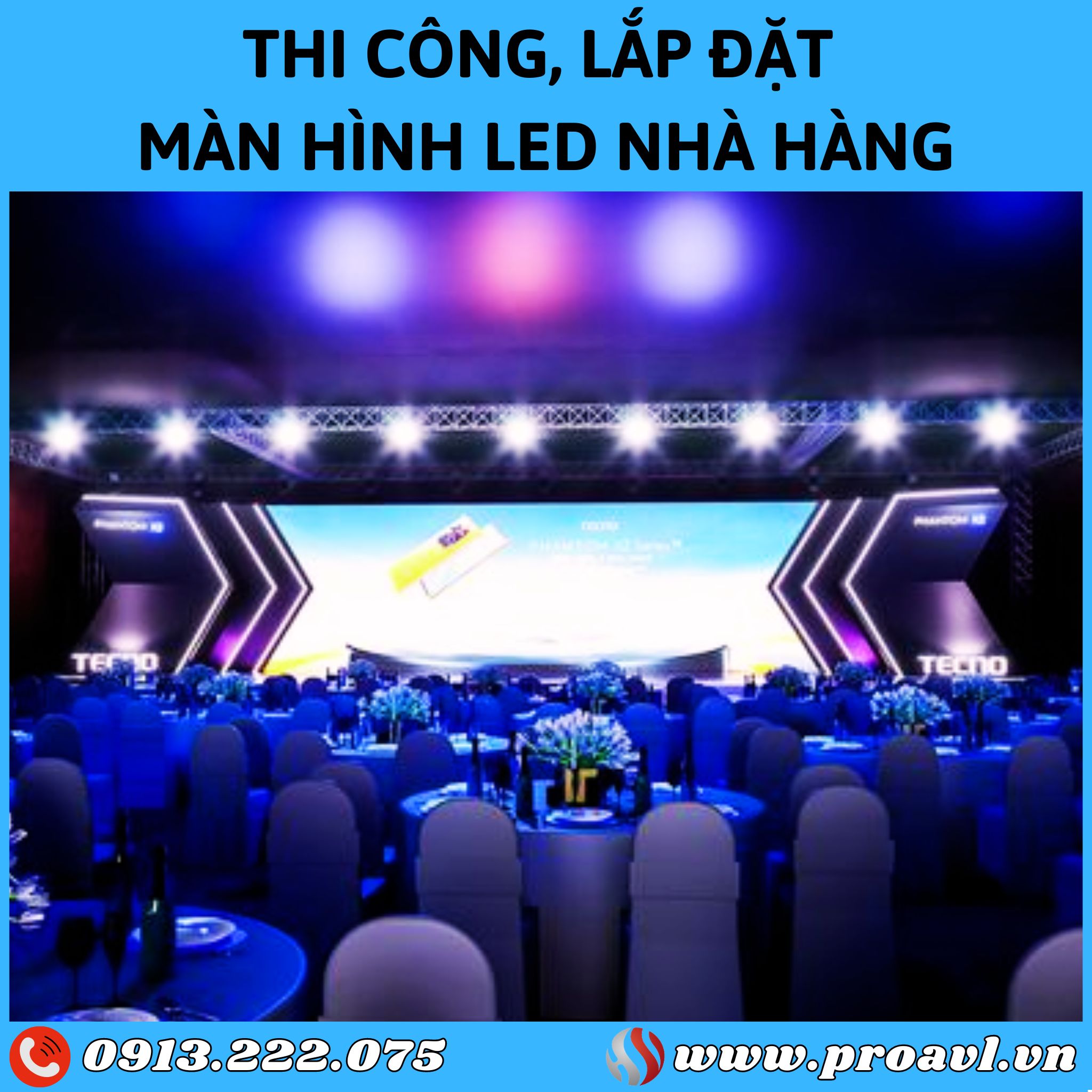 Installing restaurant/hotel Led screens at HSV ProAVL