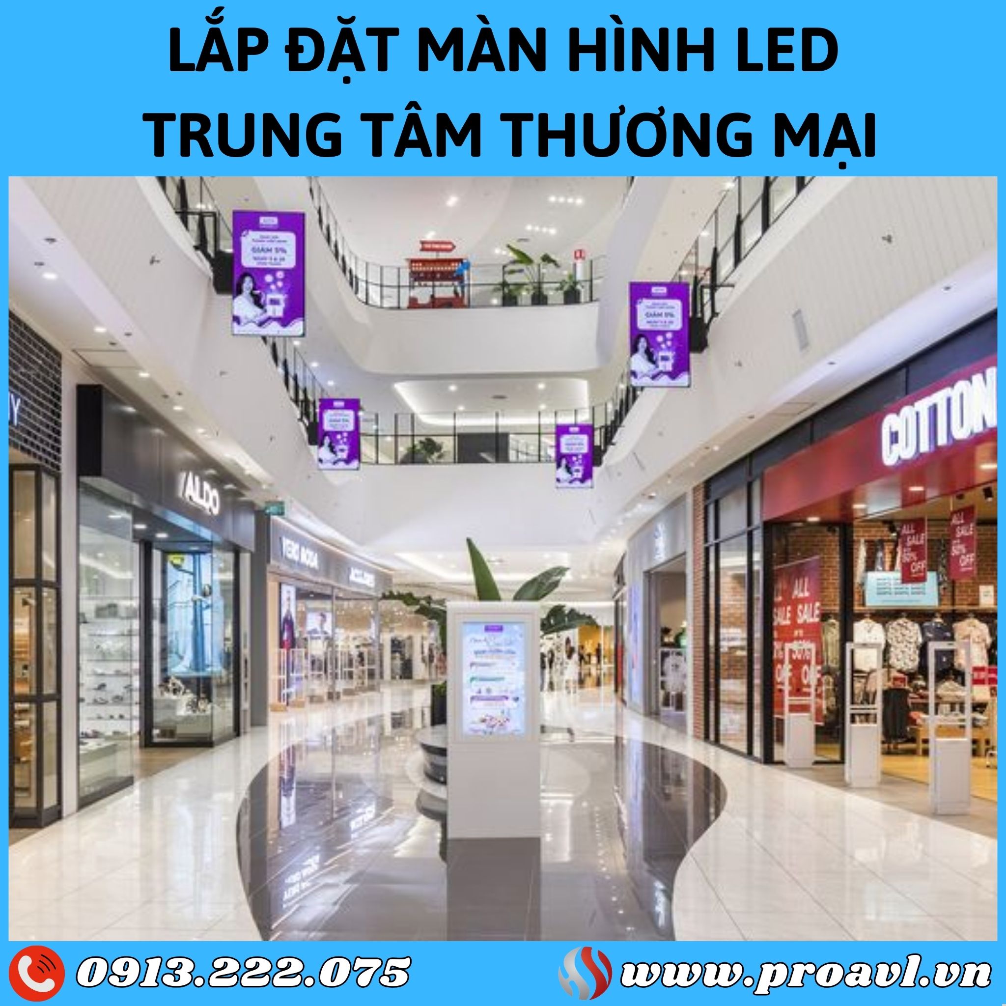 Installing LED screens in shopping centers and supermarkets at good prices