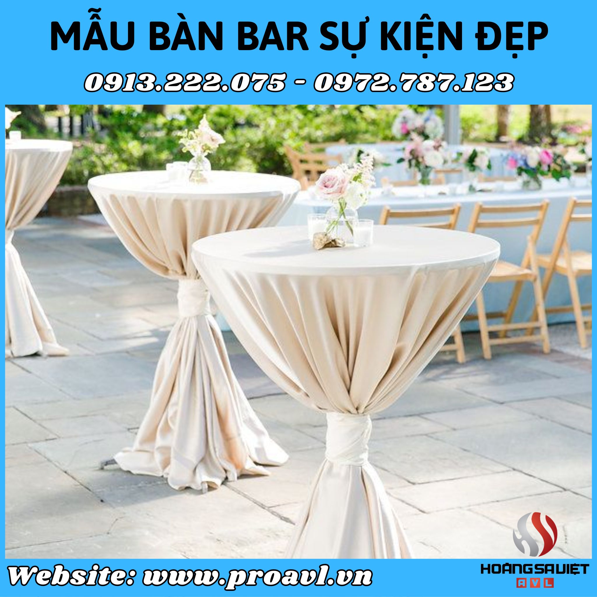 Beautiful event bar table model in Hanoi