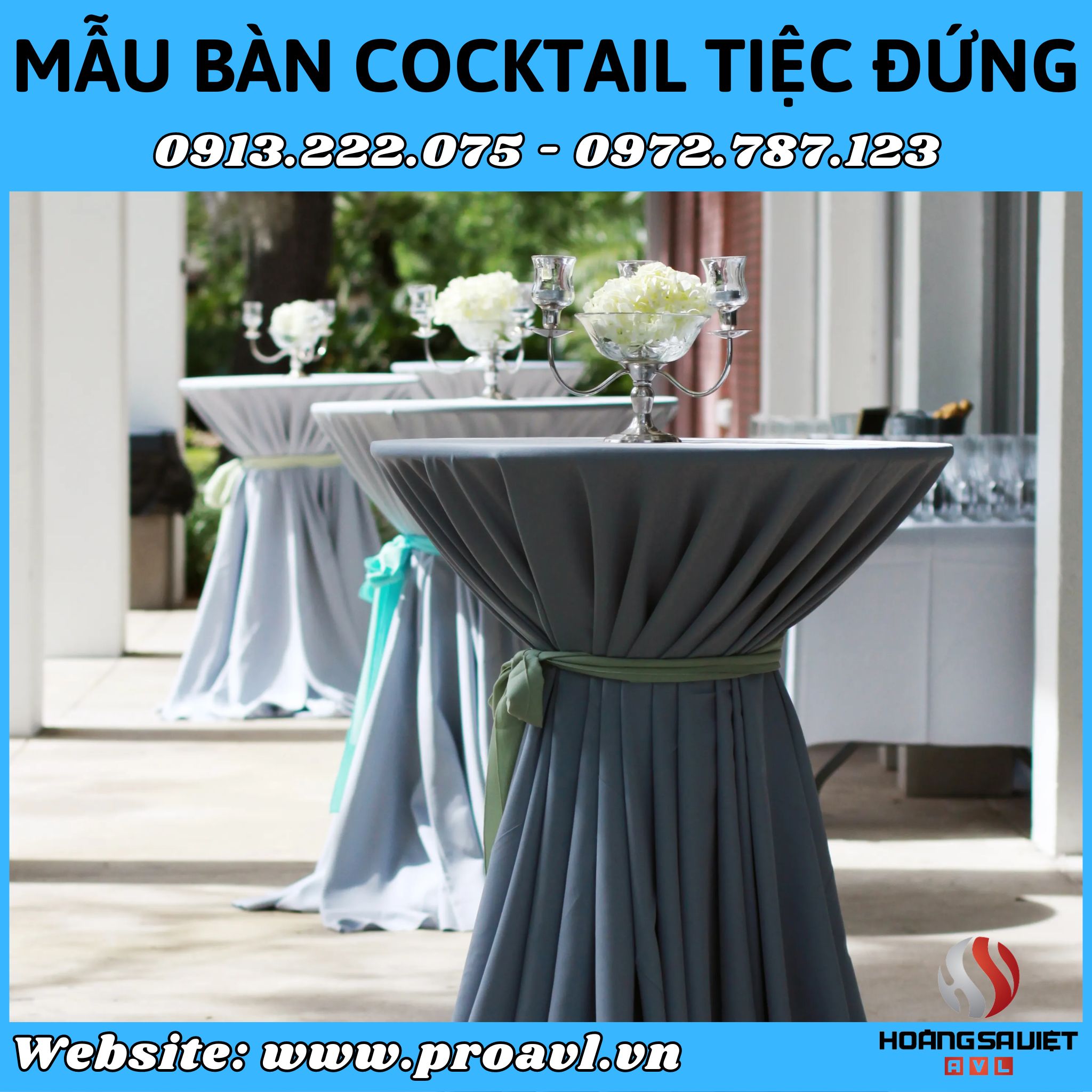 Luxurious buffet cocktail table model in Hanoi