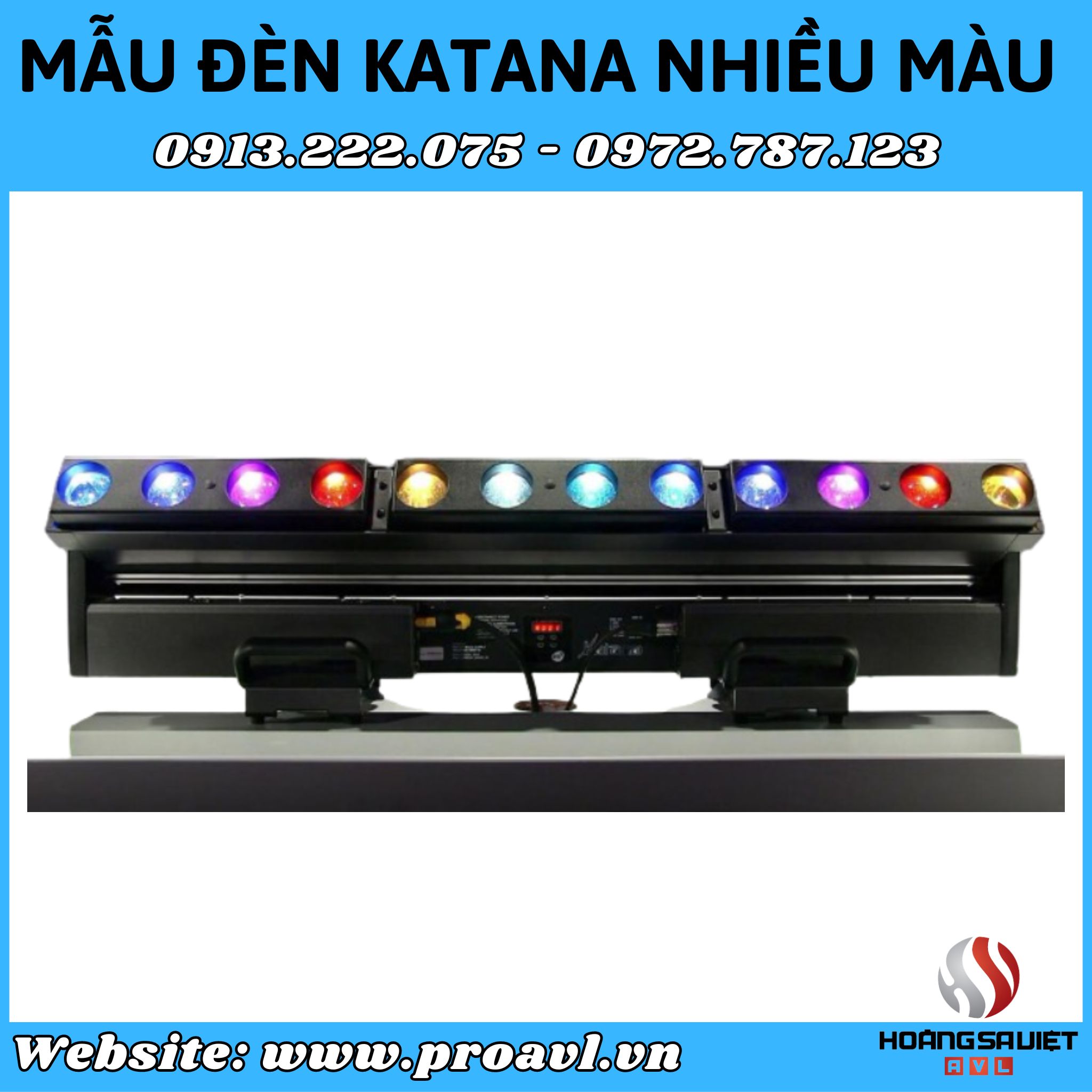 Katana lamp model with multi-colored light at HSV ProAVL