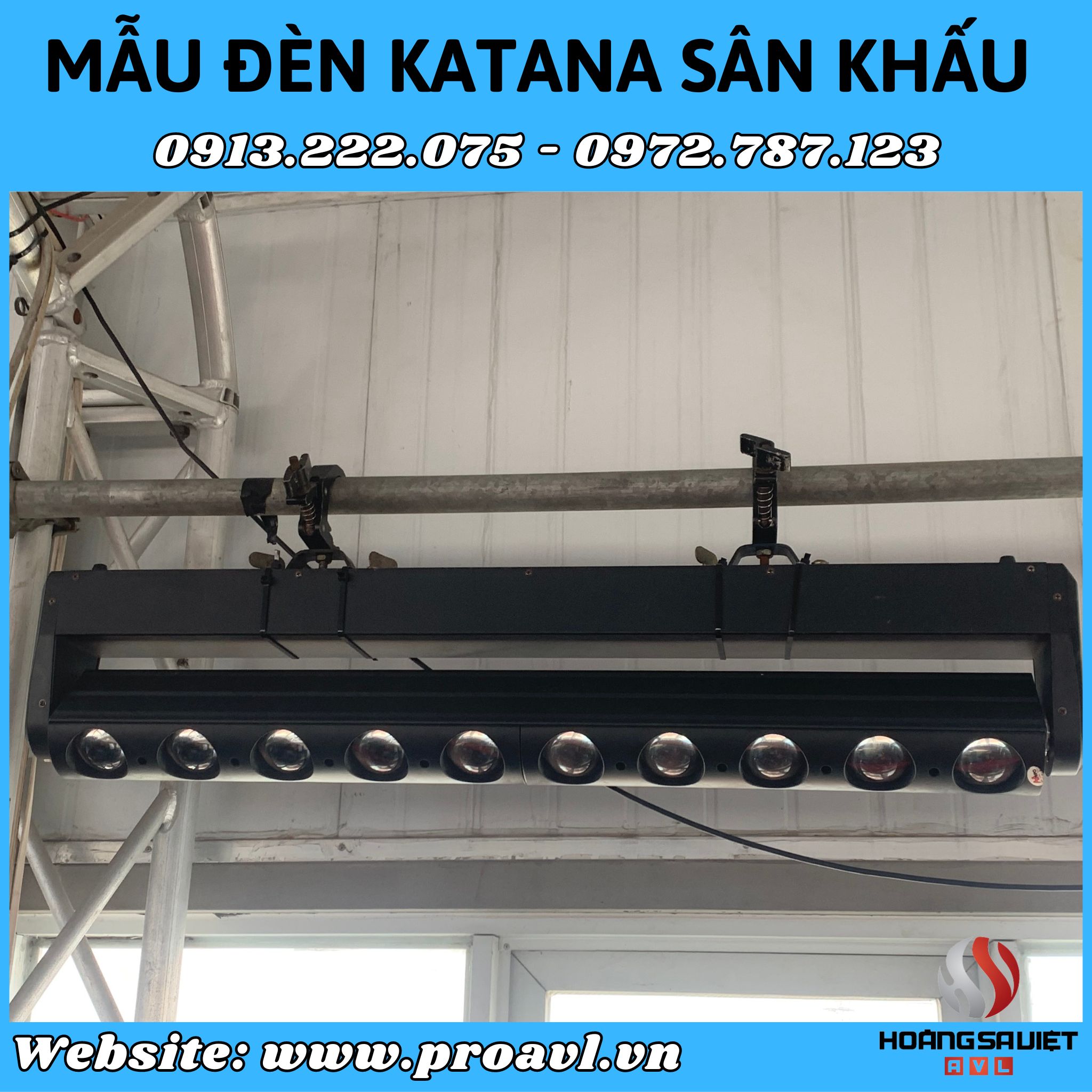 Mẫu đèn Katana 10 bóng đẹp, chất lượng tại Hà Nội