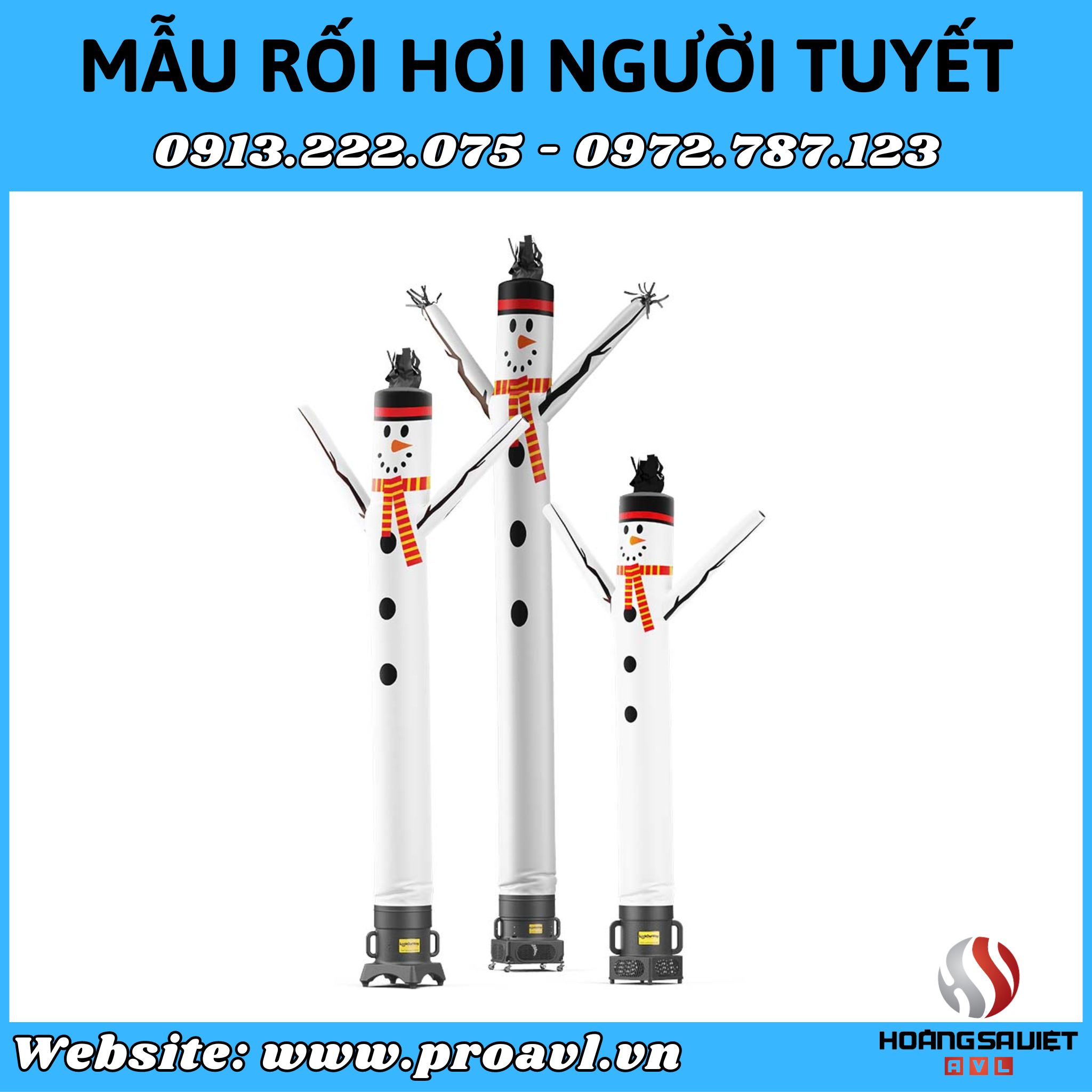 Snowman puppet model in Hanoi 