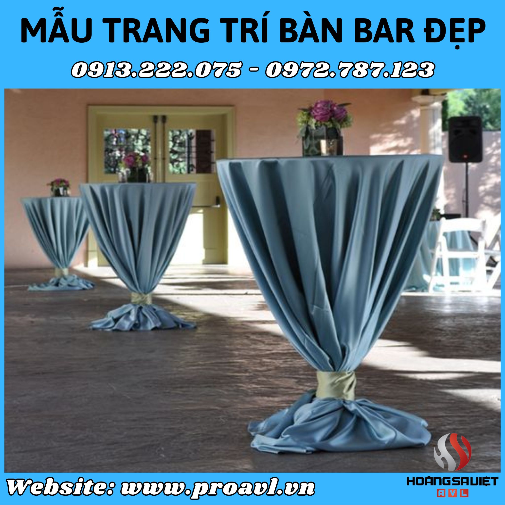 Beautiful Bar table decoration model in Hanoi