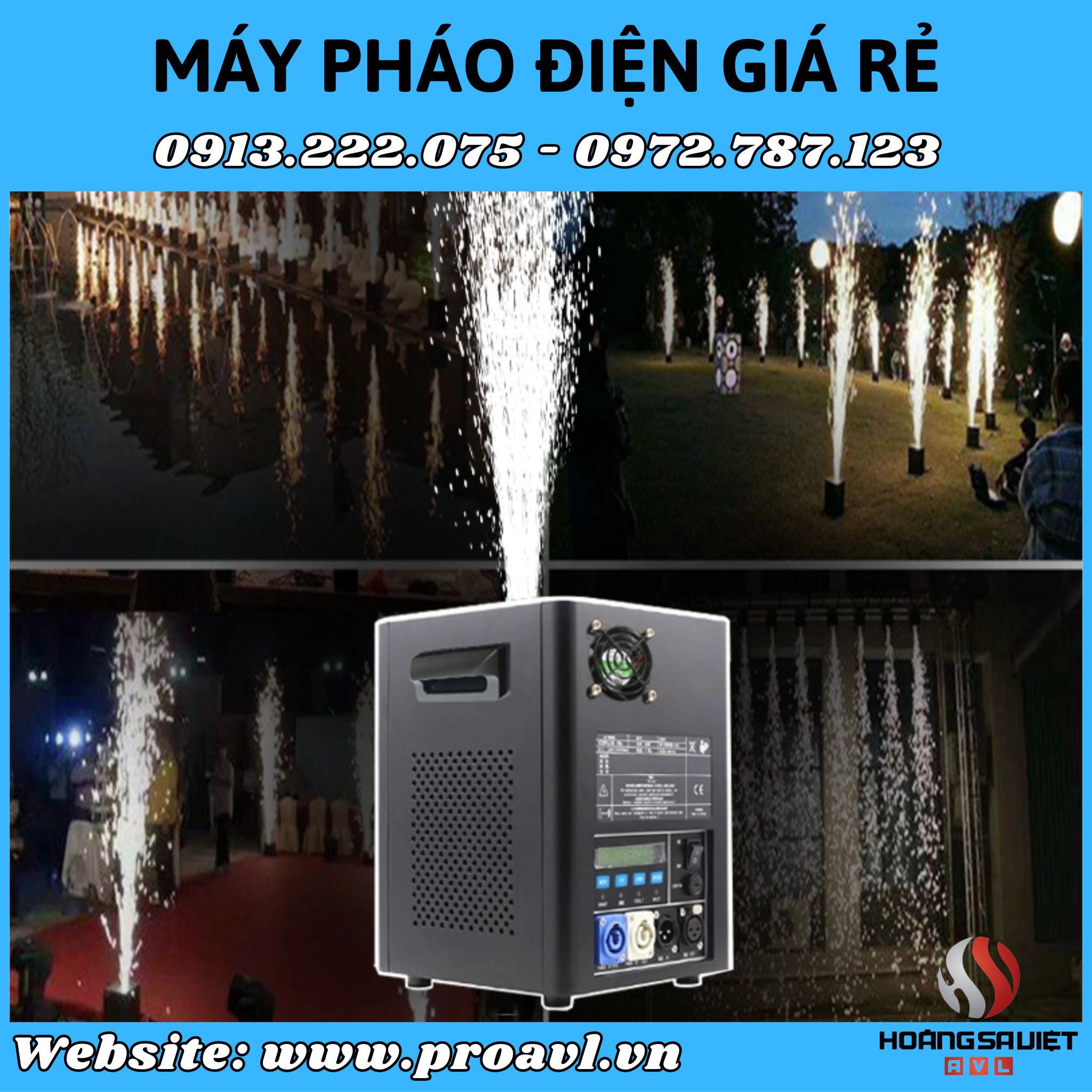 Cho thuê máy pháo điện giá rẻ tại Hà Nội