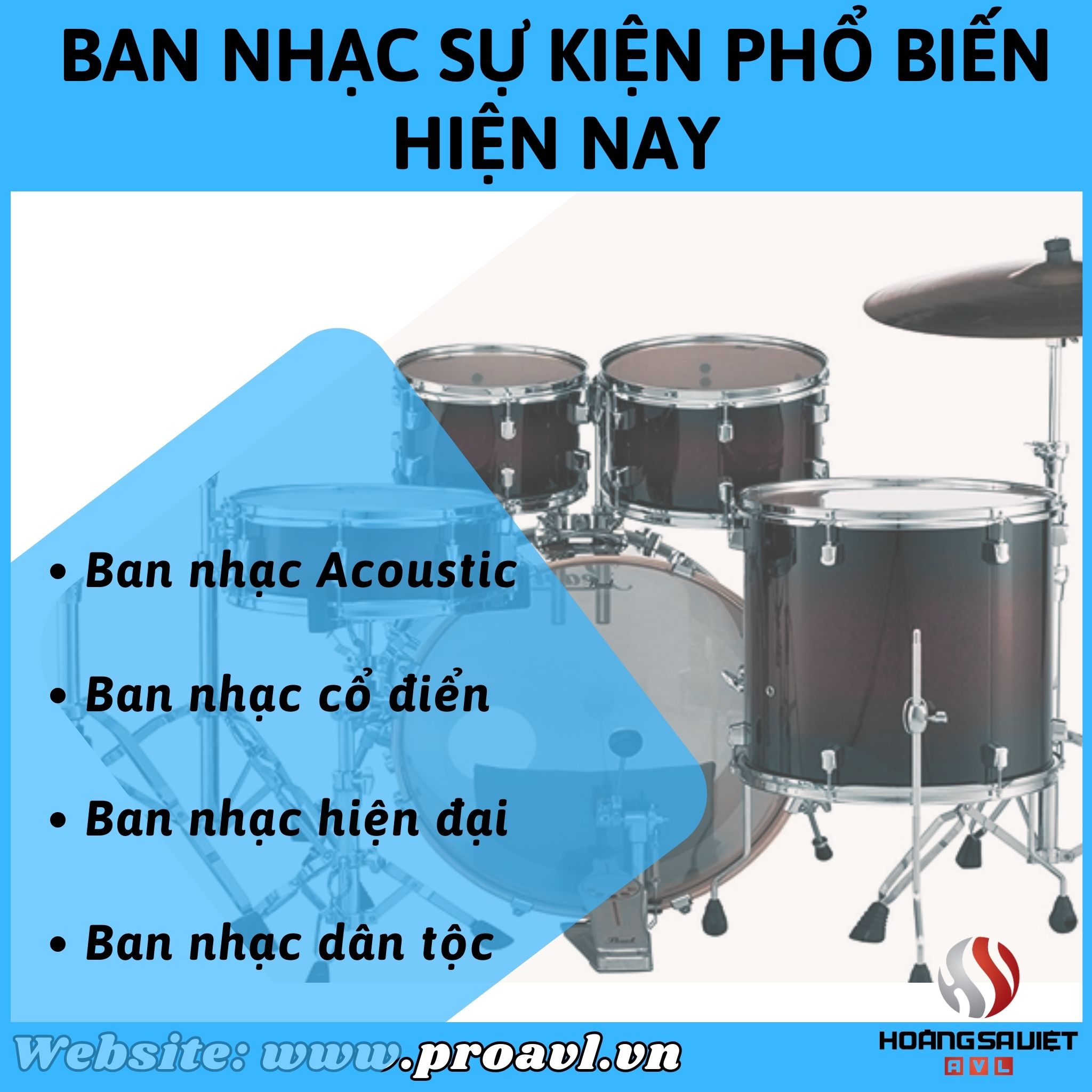 Một số ban nhạc sự kiện phổ biến hiện nay 