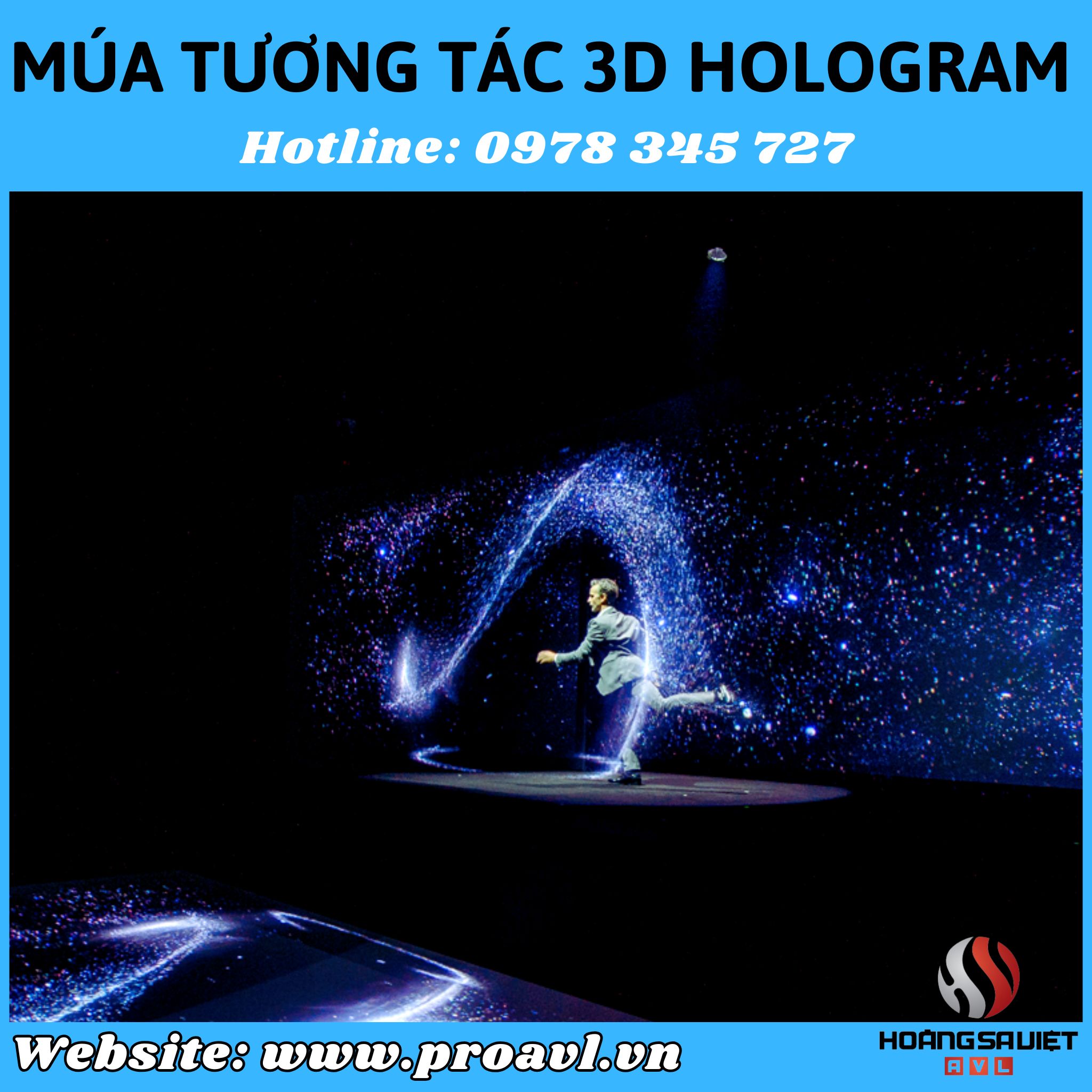 3D Hologram Interactive Dance in Hanoi