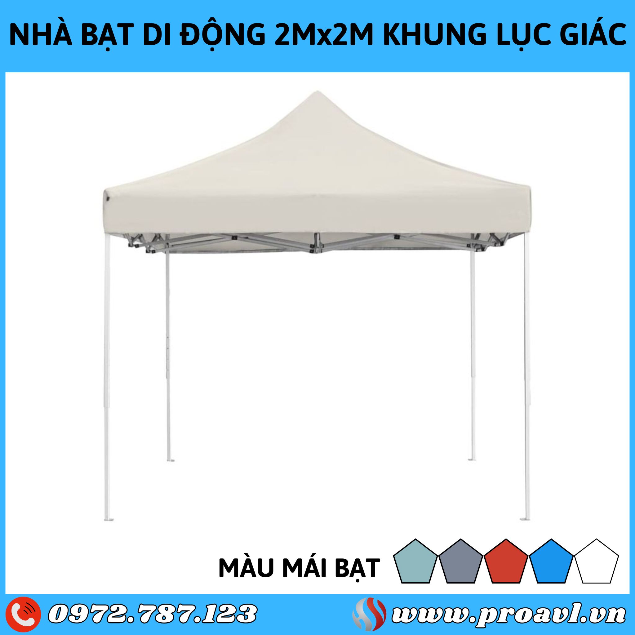 2mx2m mobile tent