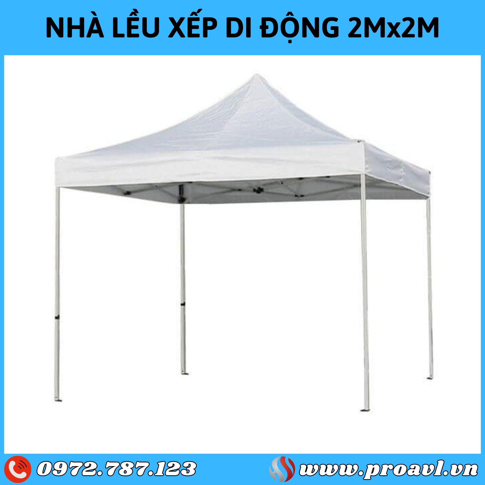 Mobile folding tent