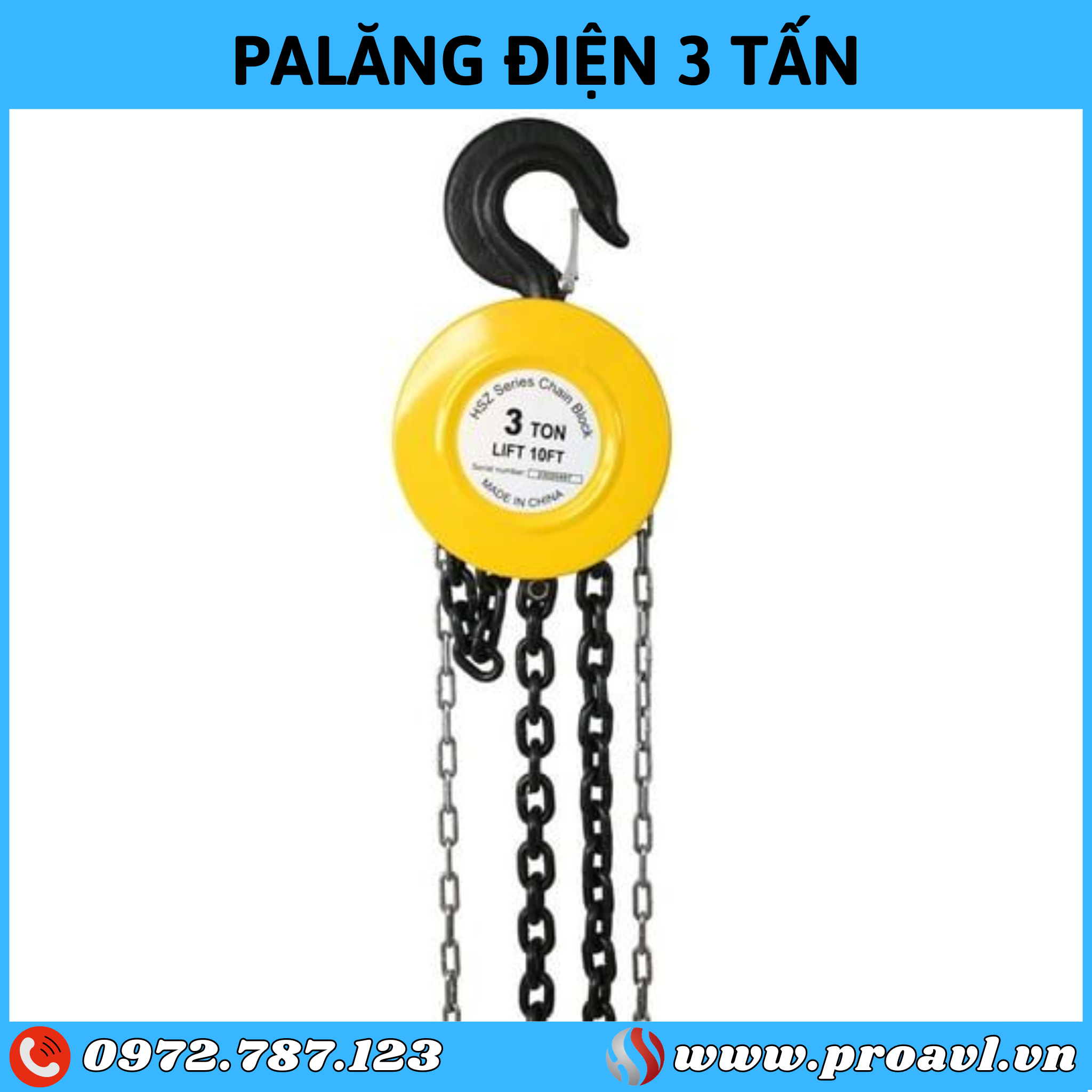 3 ton electric hoist