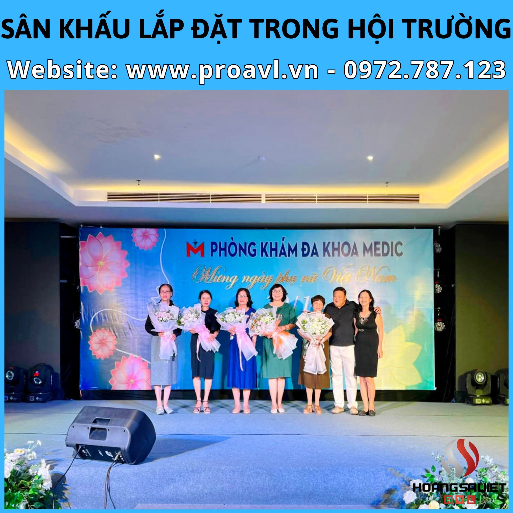 STAGE INSTALLED IN THE HALL