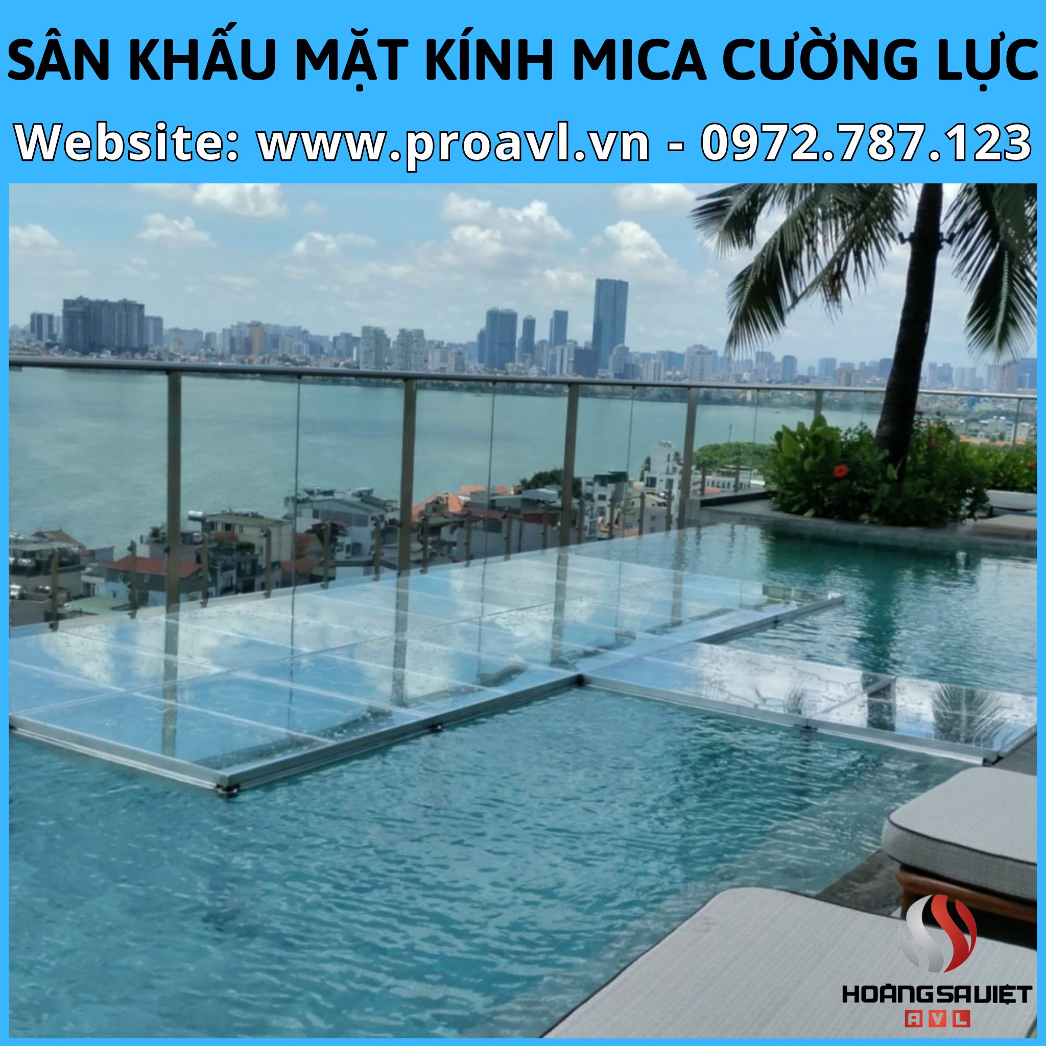 STAGE WITH TEMPERED MICA GLASS