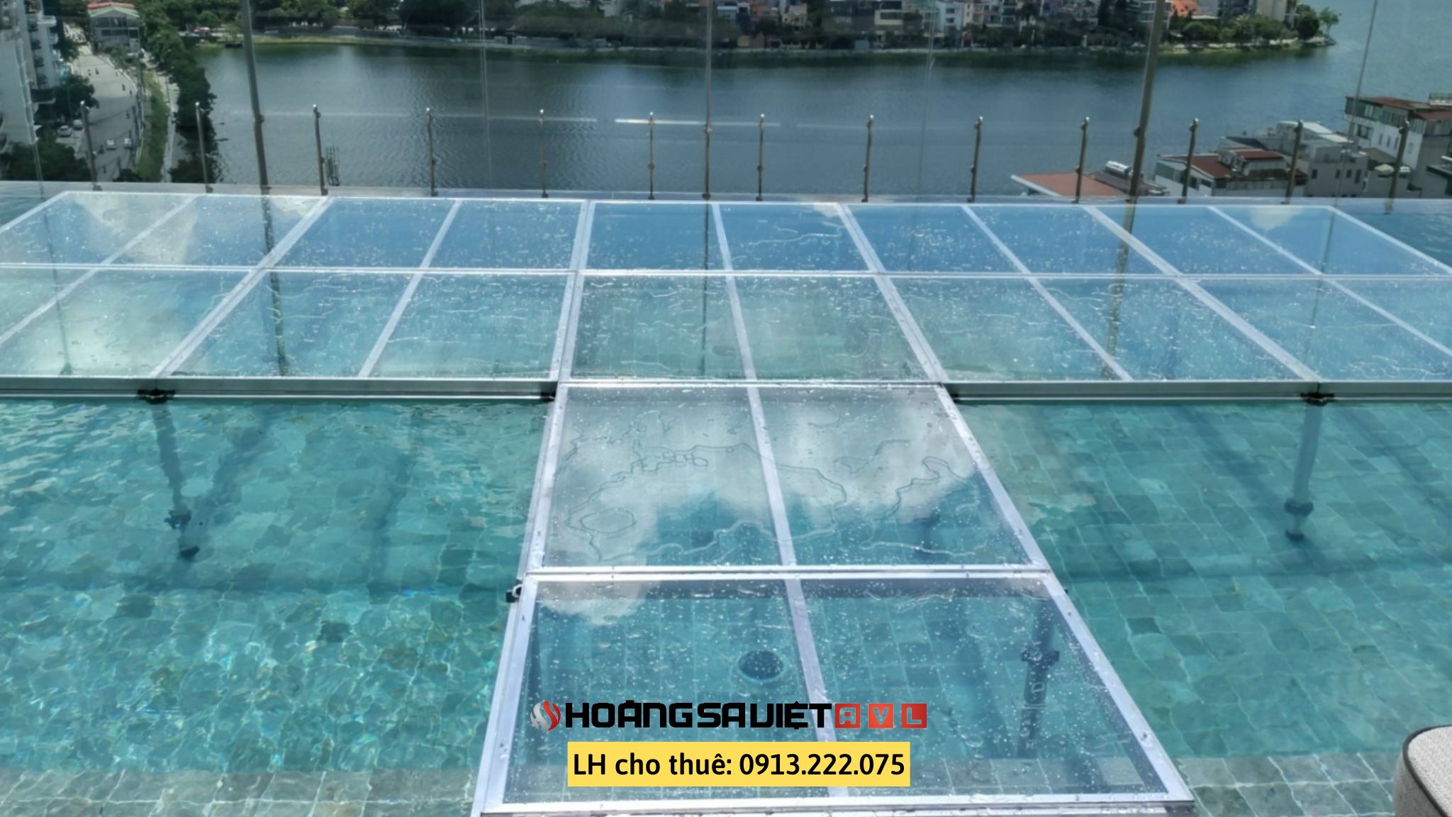 Stage assembled with transparent mica glass surface HSV AVL