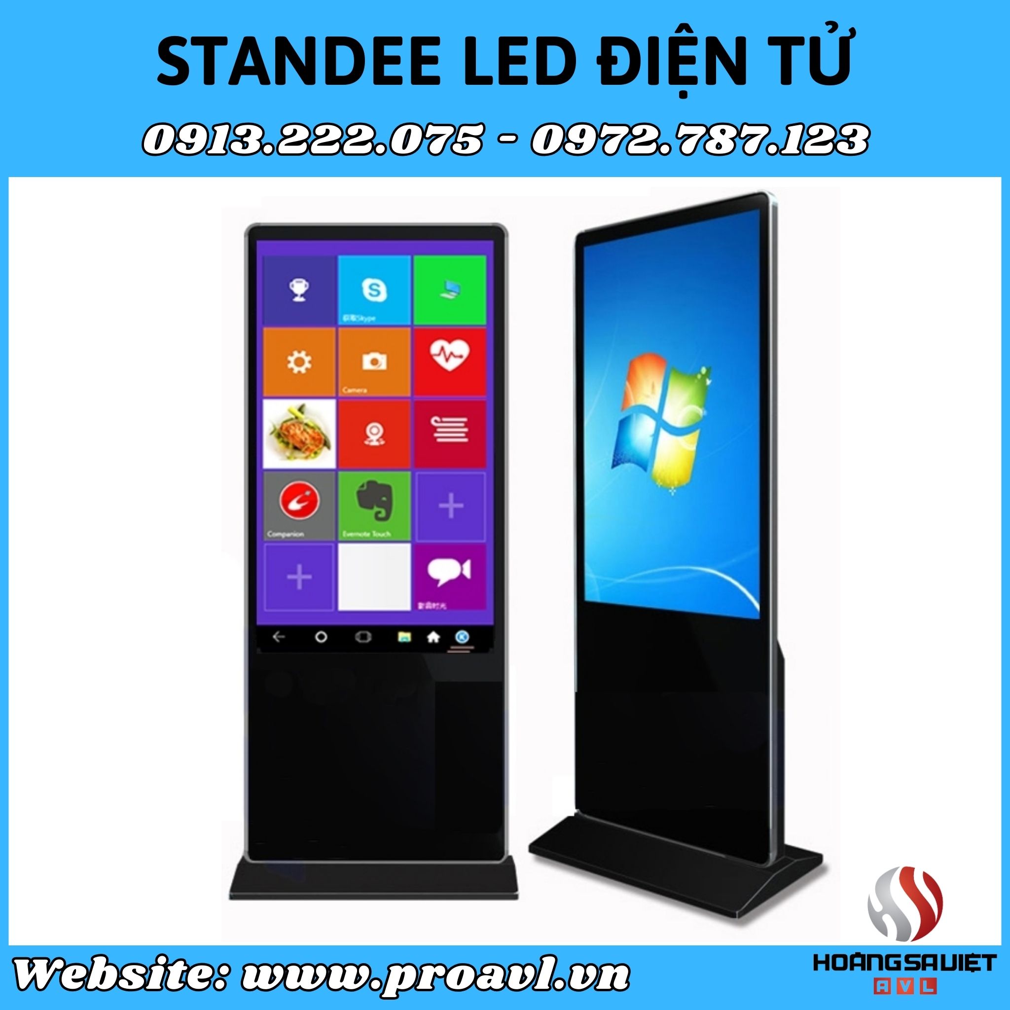 Rent an electronic Led Standee in Hanoi