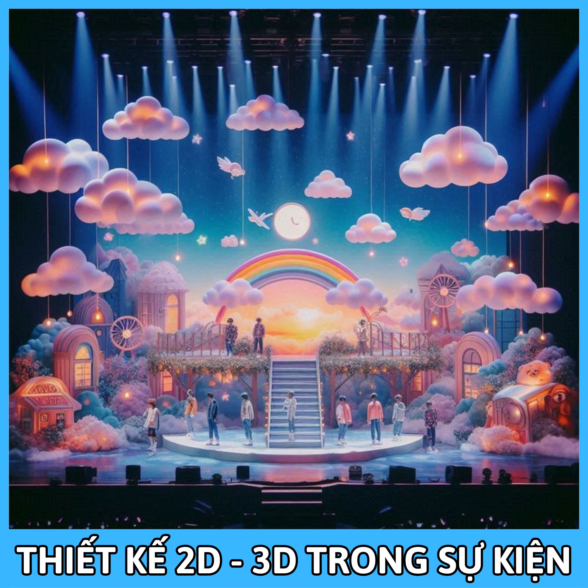 Thiết kế đồ họa 2d & 3d sự kiện