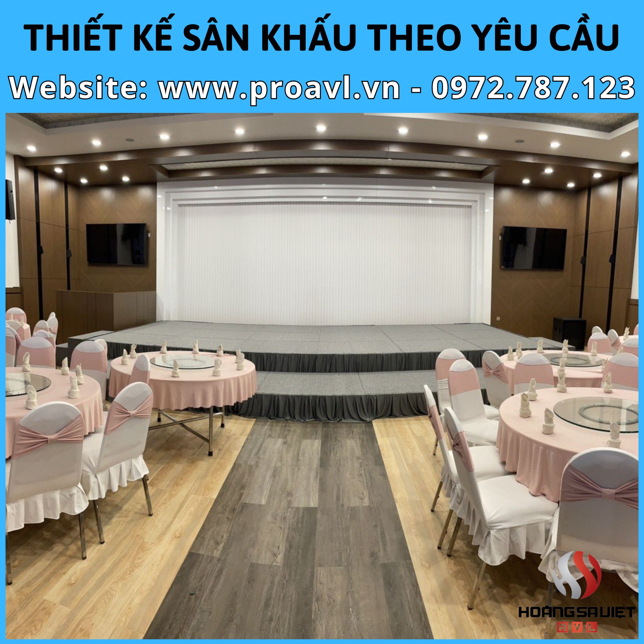 STAGE DESIGN ACCORDING TO REQUIREMENTS