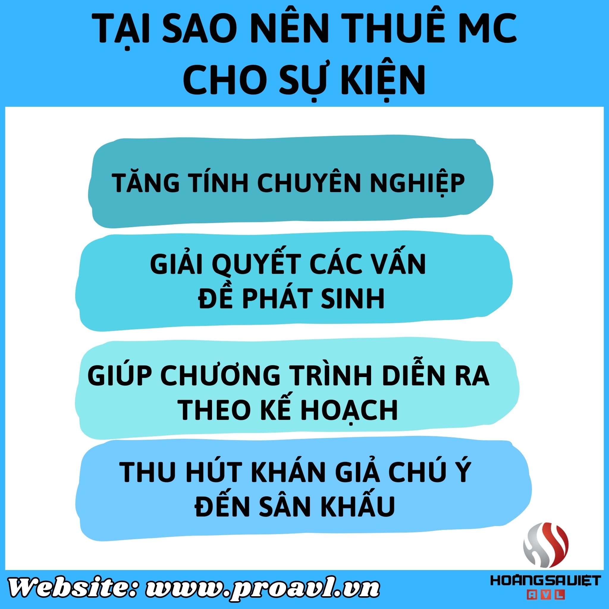 Why should you hire an event MC at HSV ProAVL Hanoi?