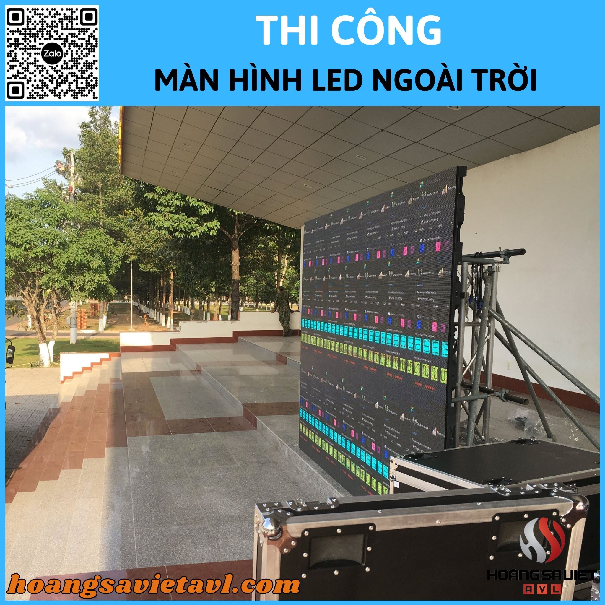 Thi công màn hình Led ngoài trời 