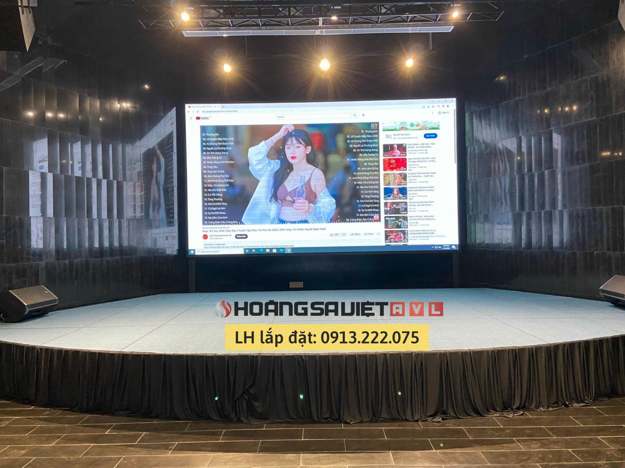 Construction and installation of stage at HSV ProAVL 