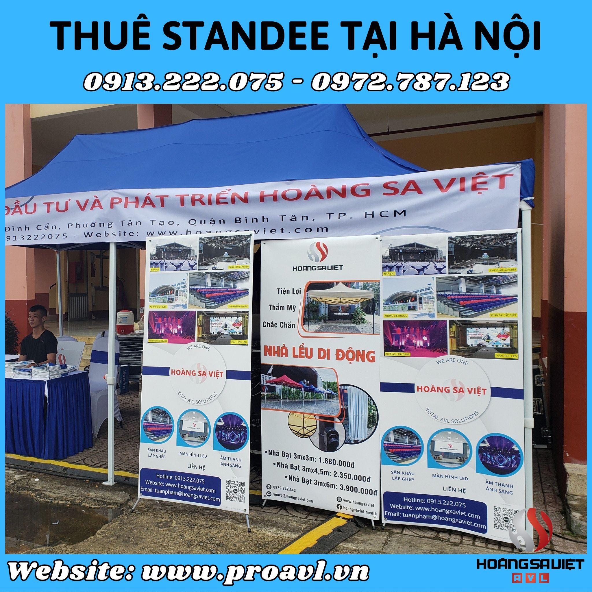 Cheap Standee design in Hanoi 
