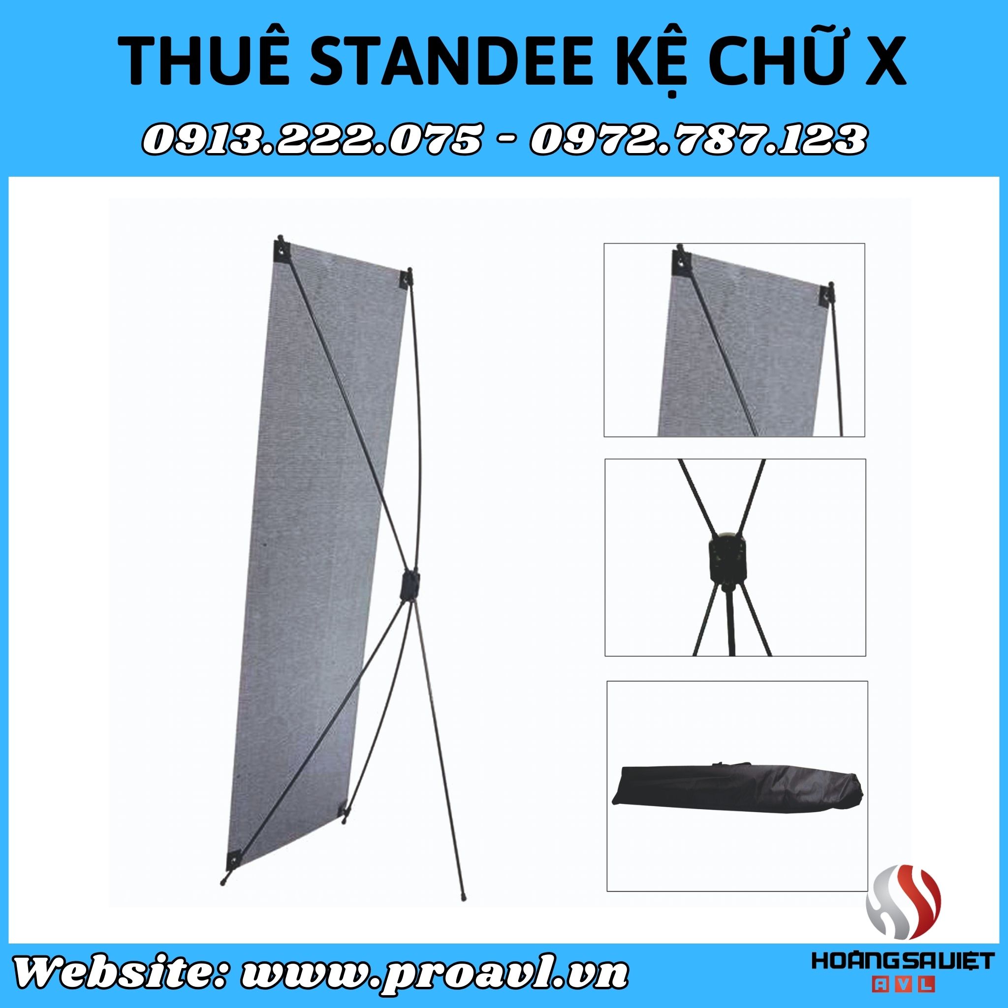 Rent an X-shaped Standee