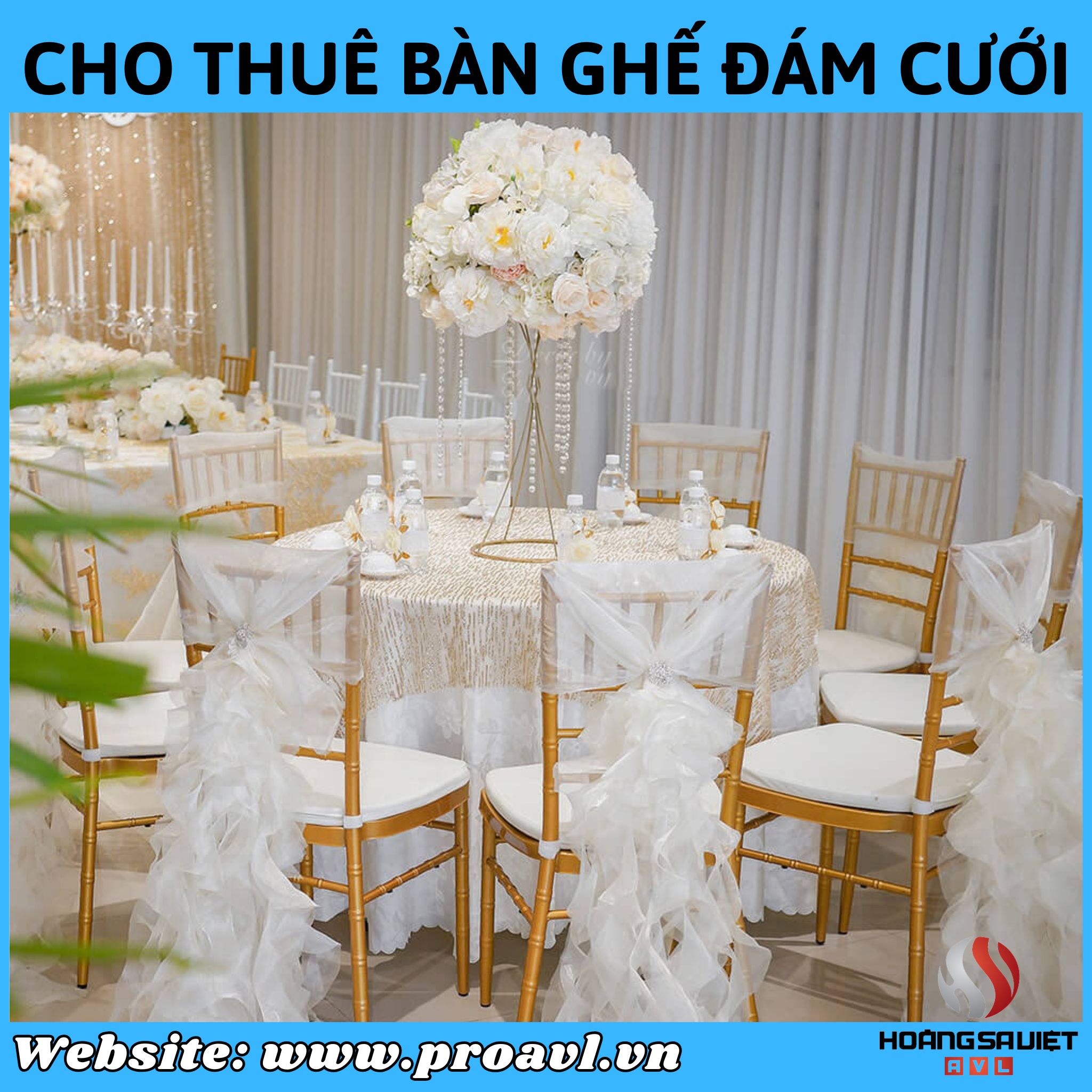 Wedding chair rental in Hanoi