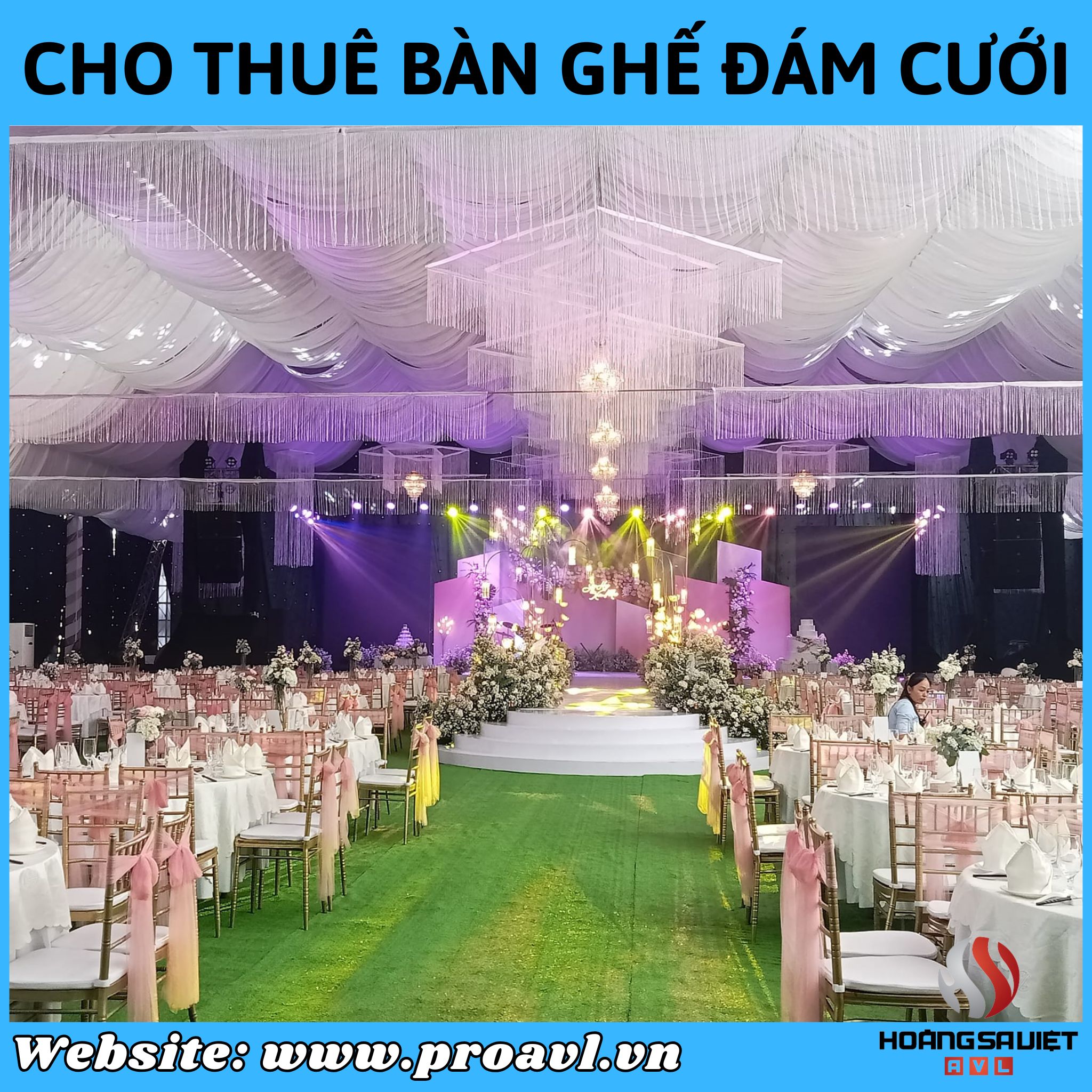 Wedding table and chair rental service 