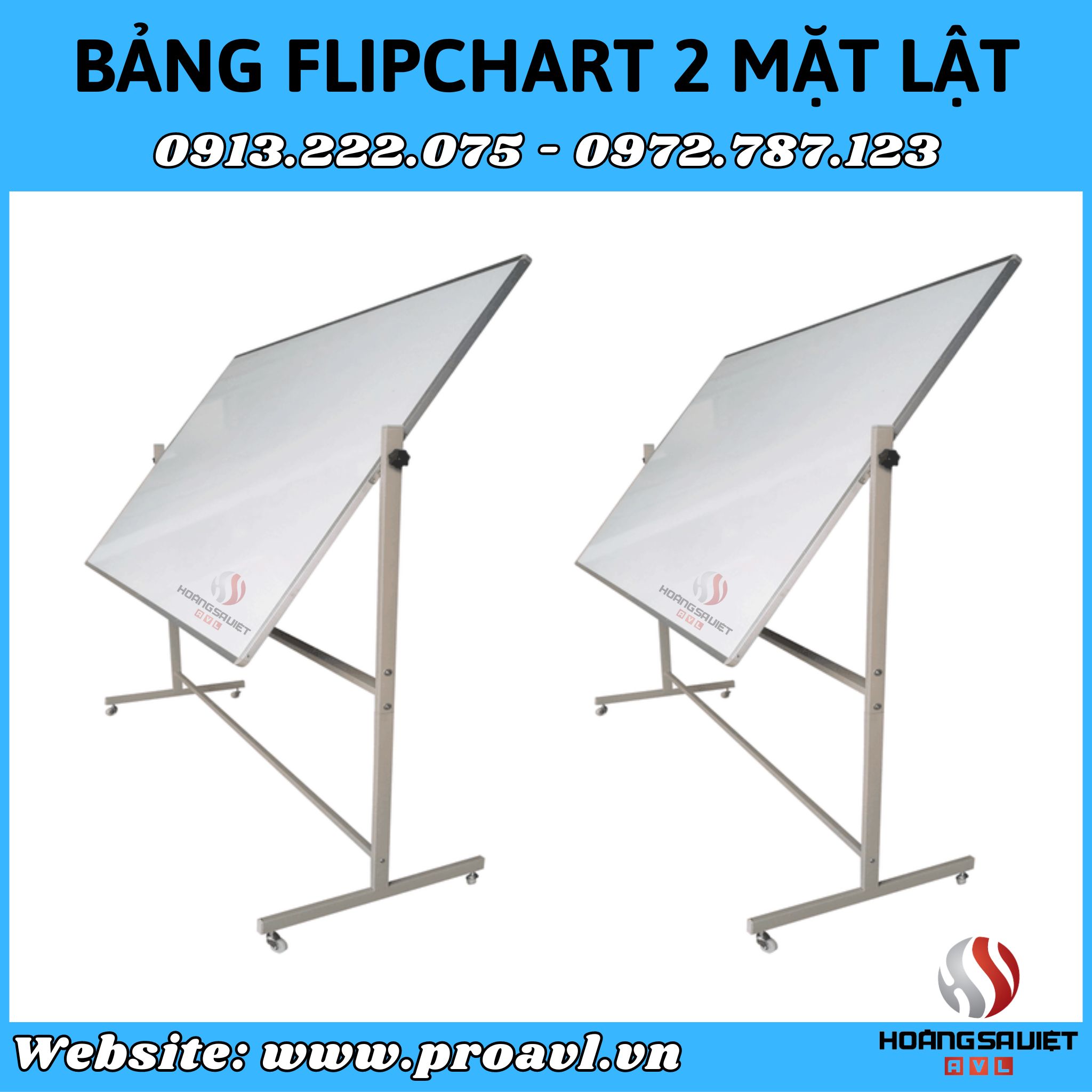 Cho thuê bảng Flipchart 2 mặt lật