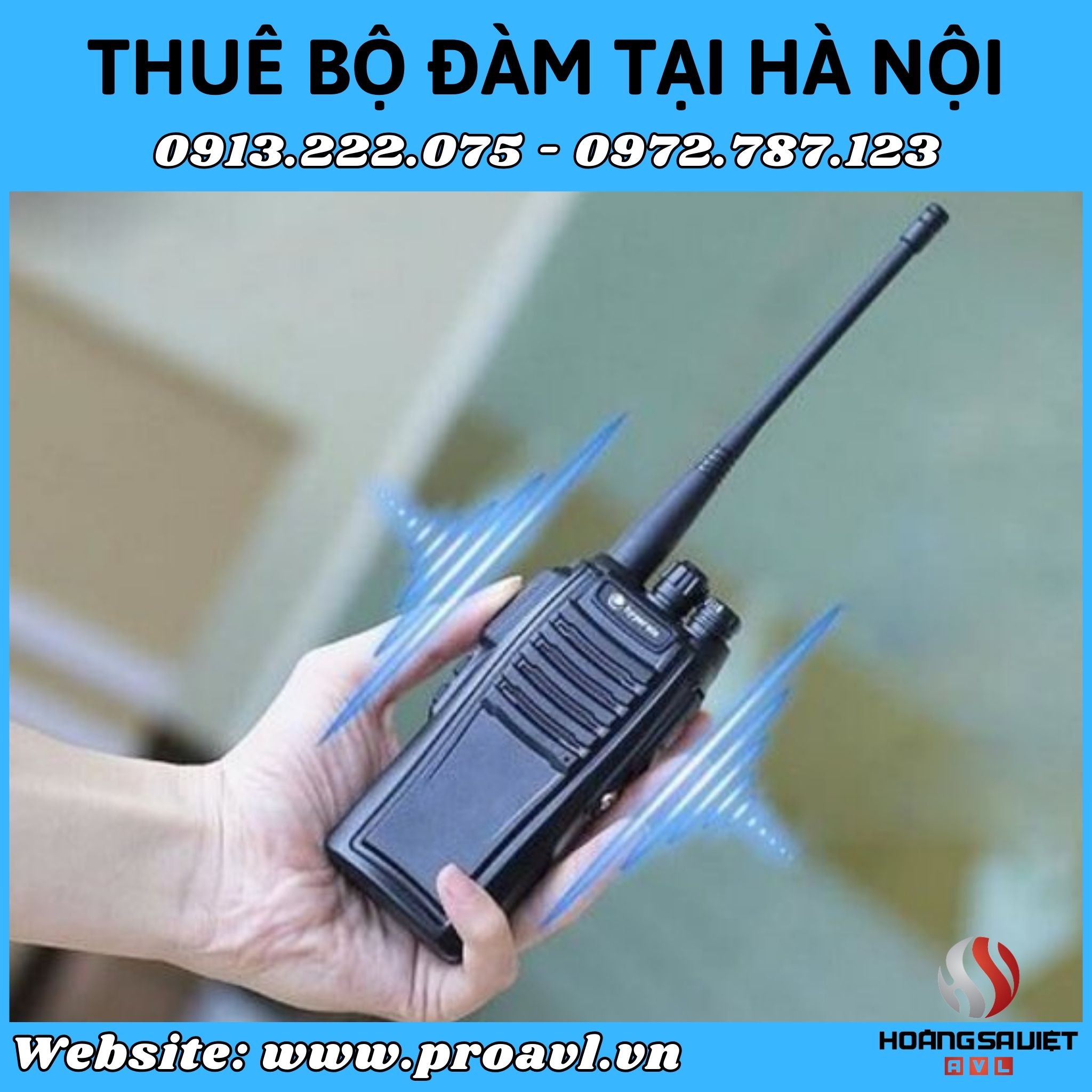 Cho thuê bộ đàm cầm tay uy tín tại Hà Nội 
