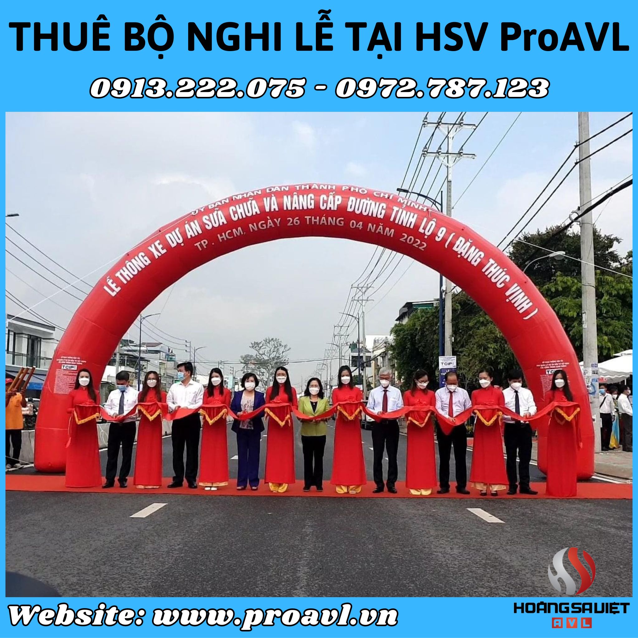 Cho thuê bộ nghi lễ Khai trương - Khánh thành tại HSV ProAVL Hà Nội 