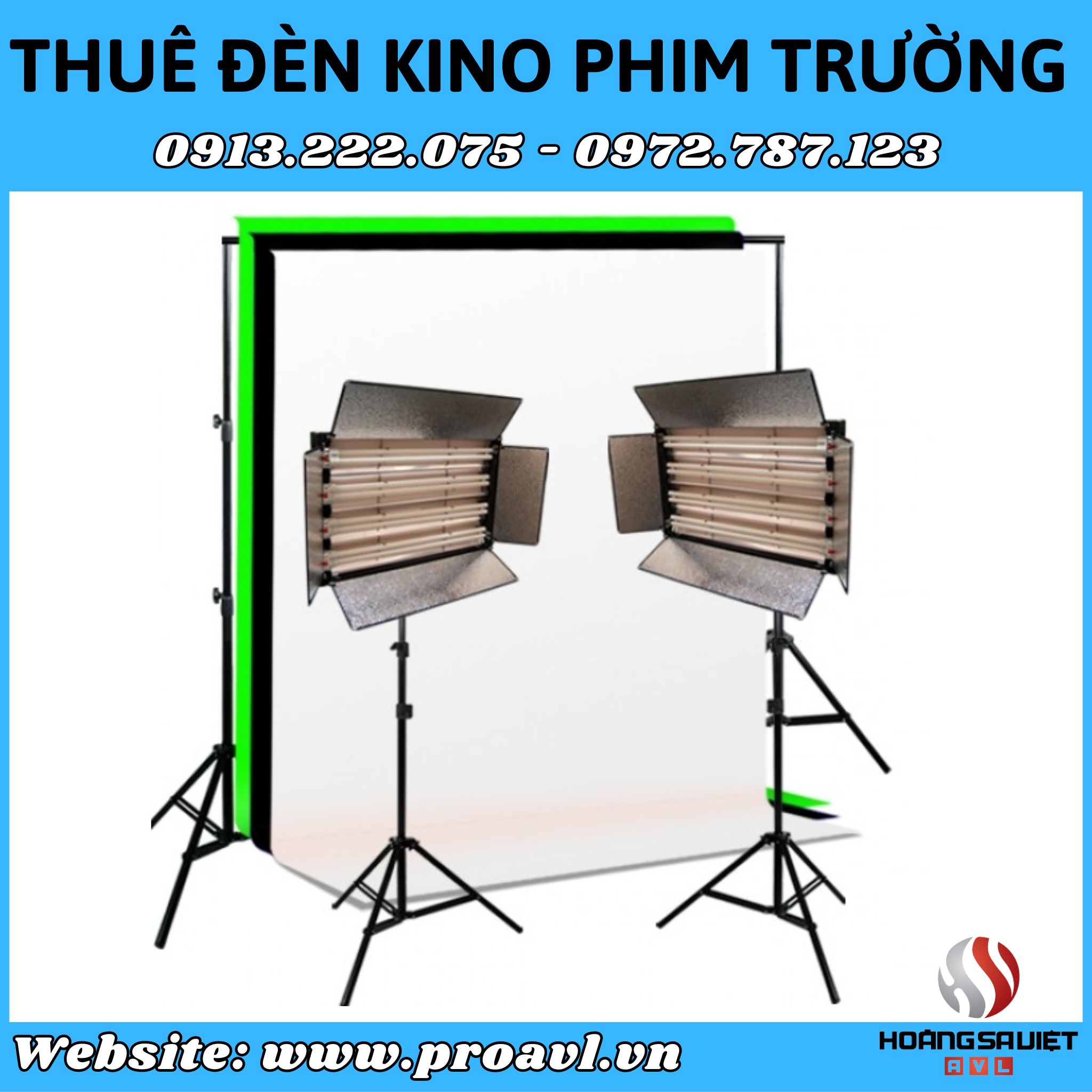 Cheap Kino studio lights for rent at HSV ProAVL Hanoi