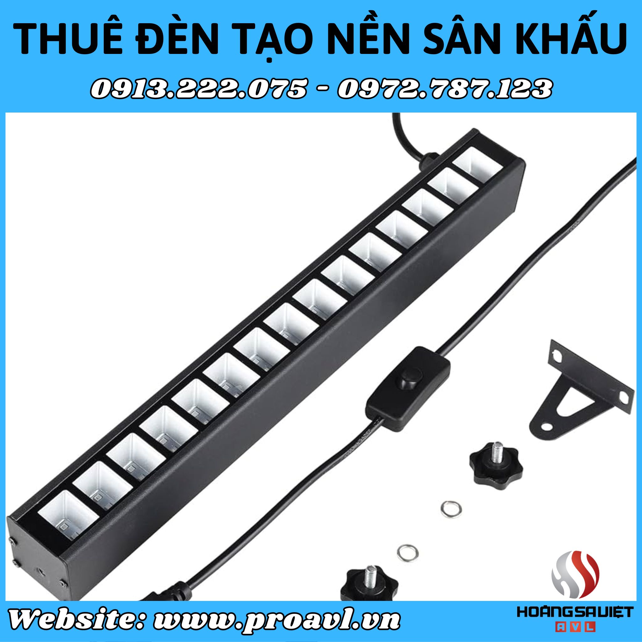 Rent lights to create stage backgrounds