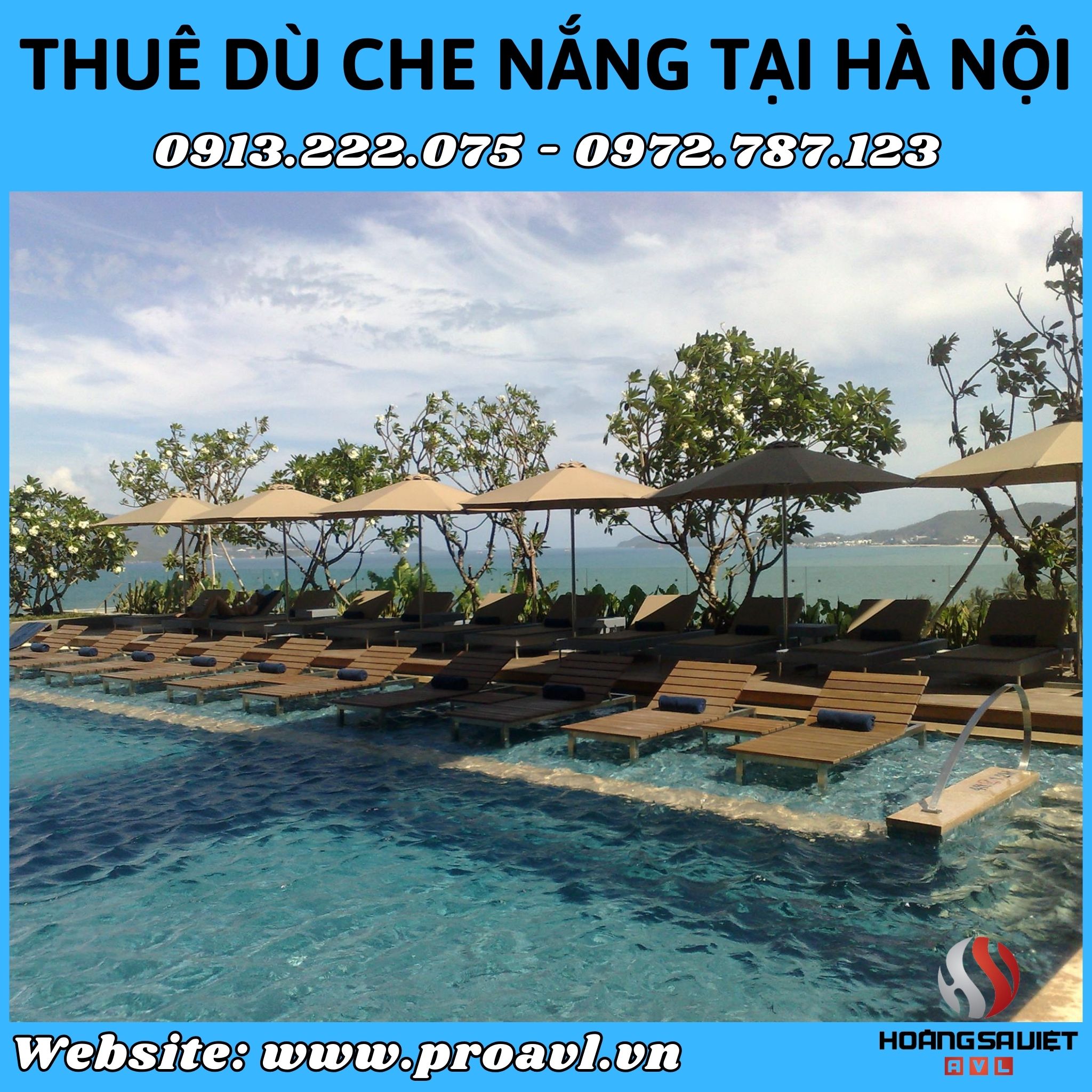 Rent a cheap, quality parasol in Hanoi