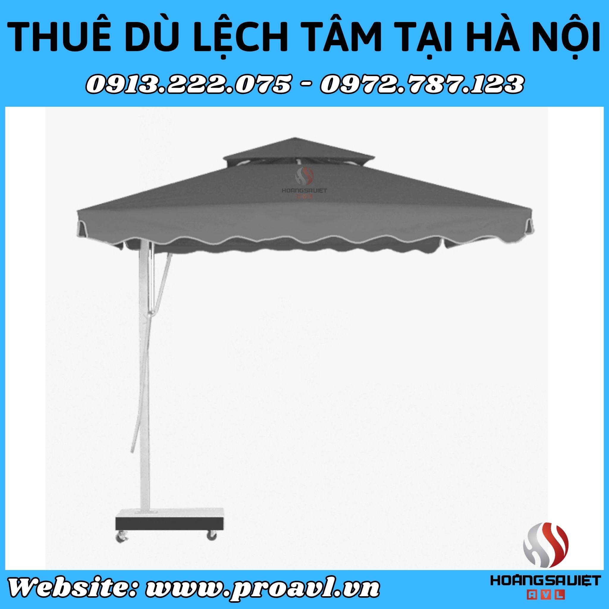 Cho thuê dù lệch tâm uy tín tại Hà Nội 