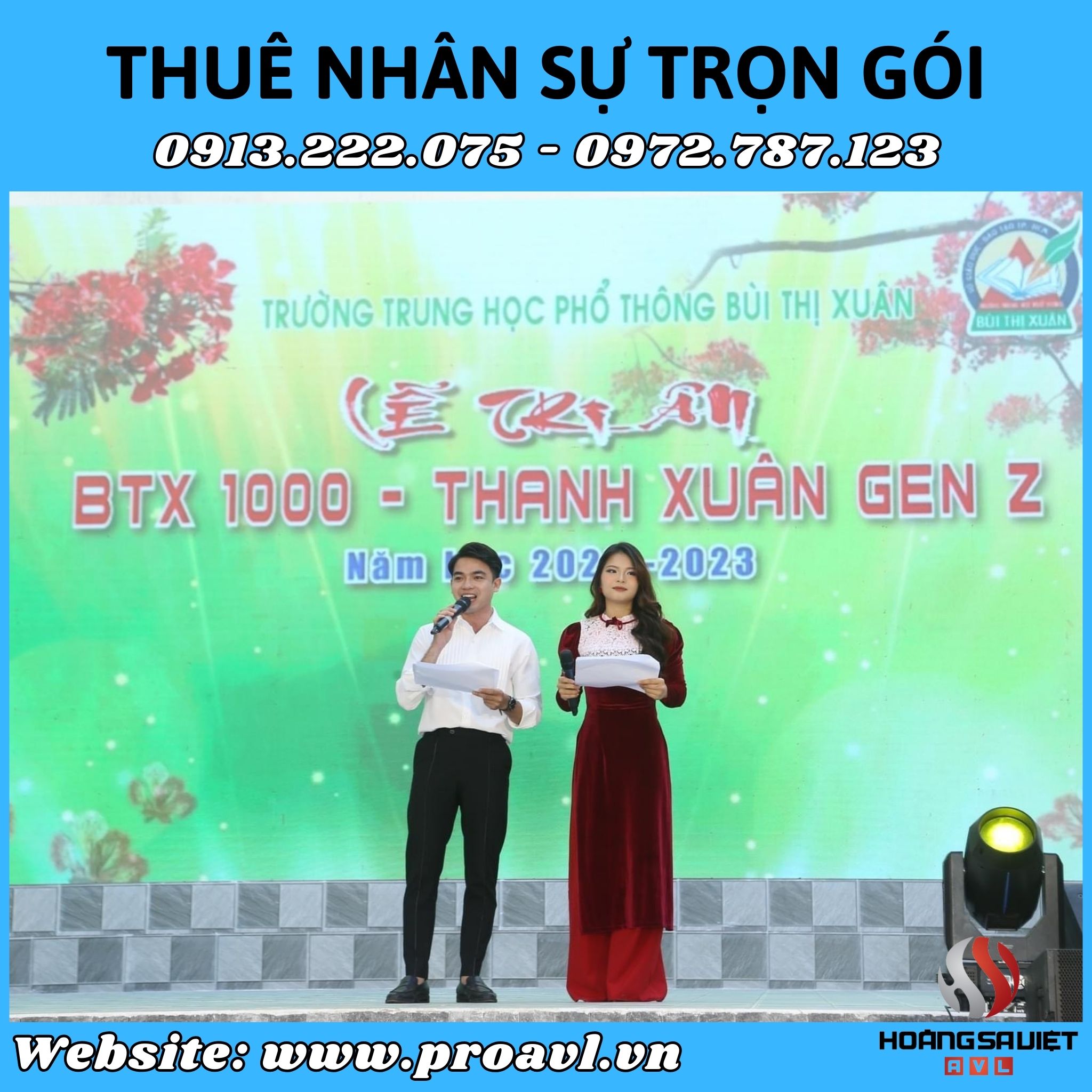 Rent an MC to host a full program in Hanoi 