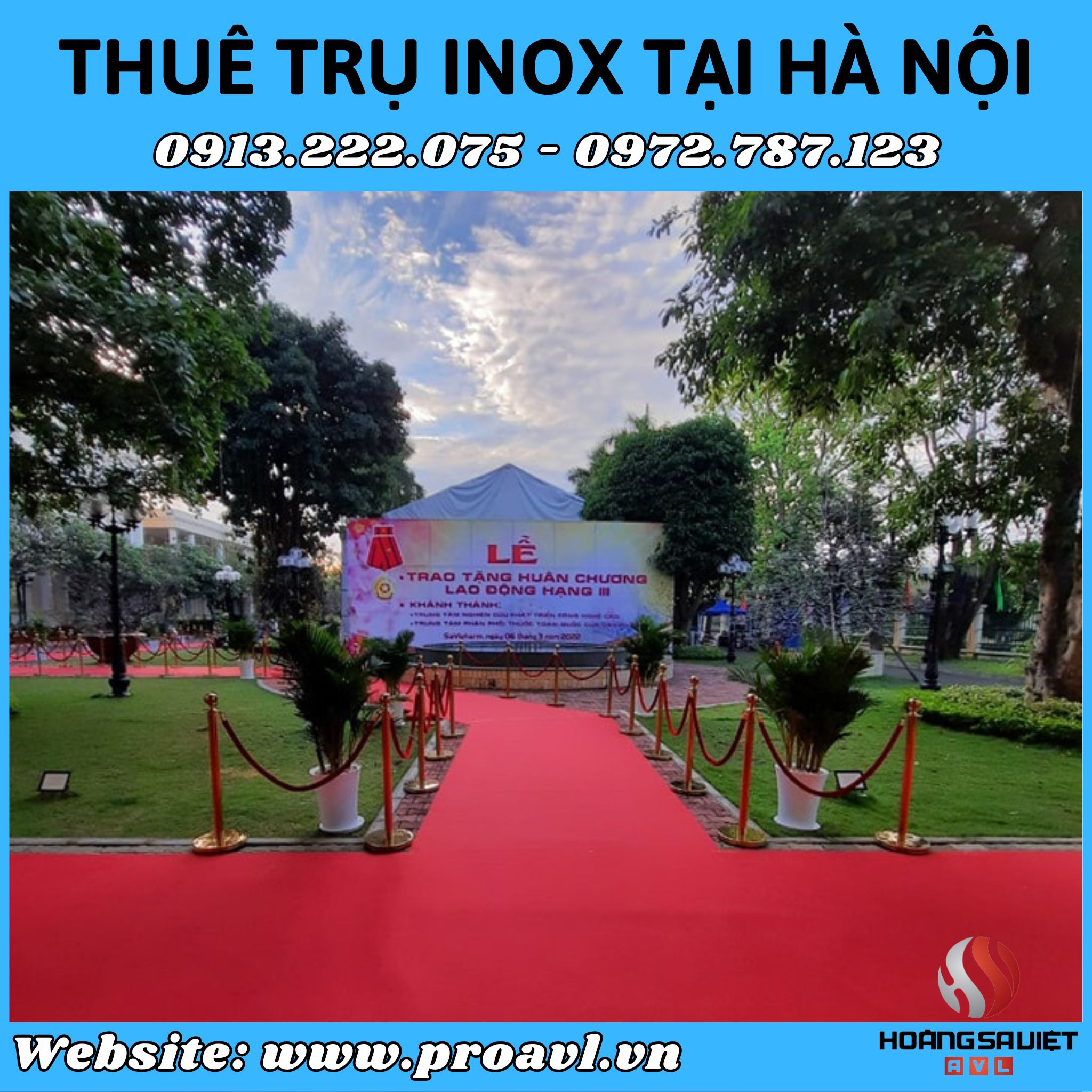 Cheap, quality walkway barriers for rent in Hanoi