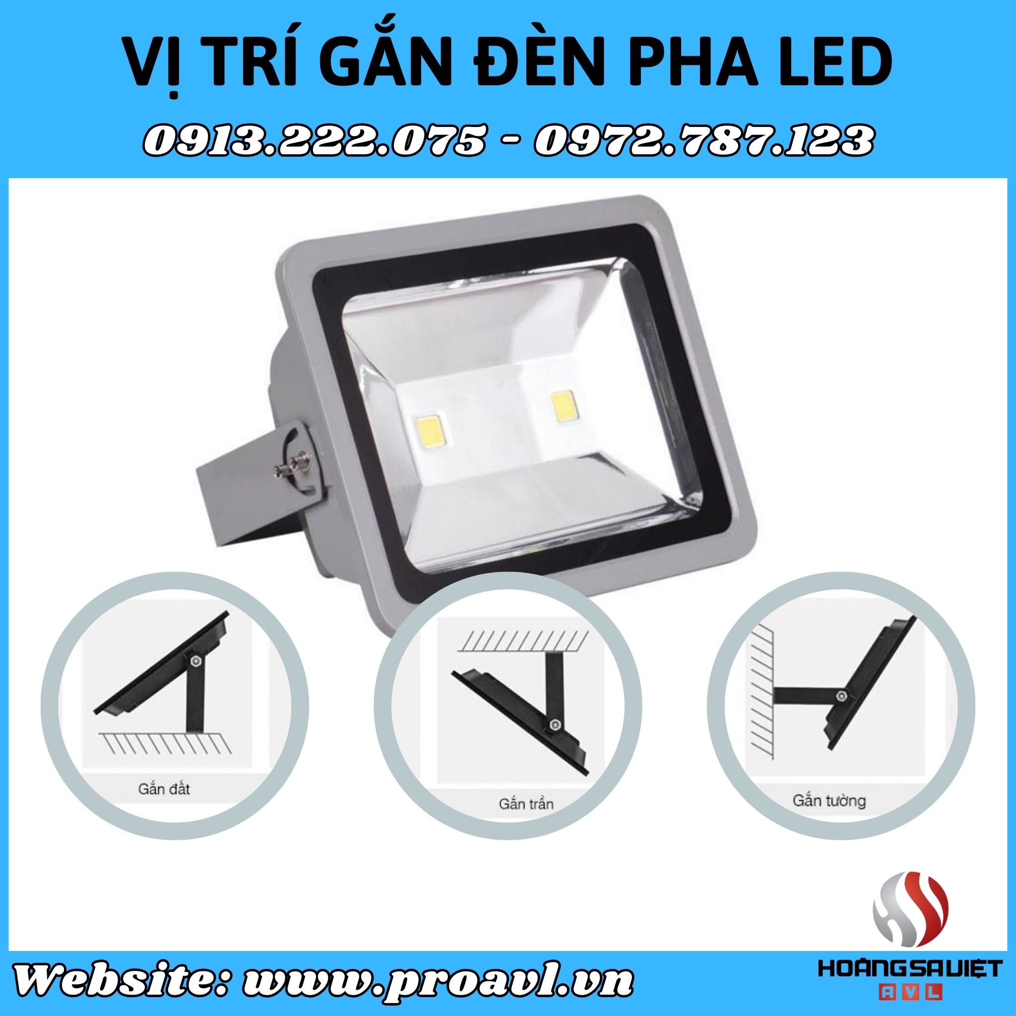 Location of stage LED headlights